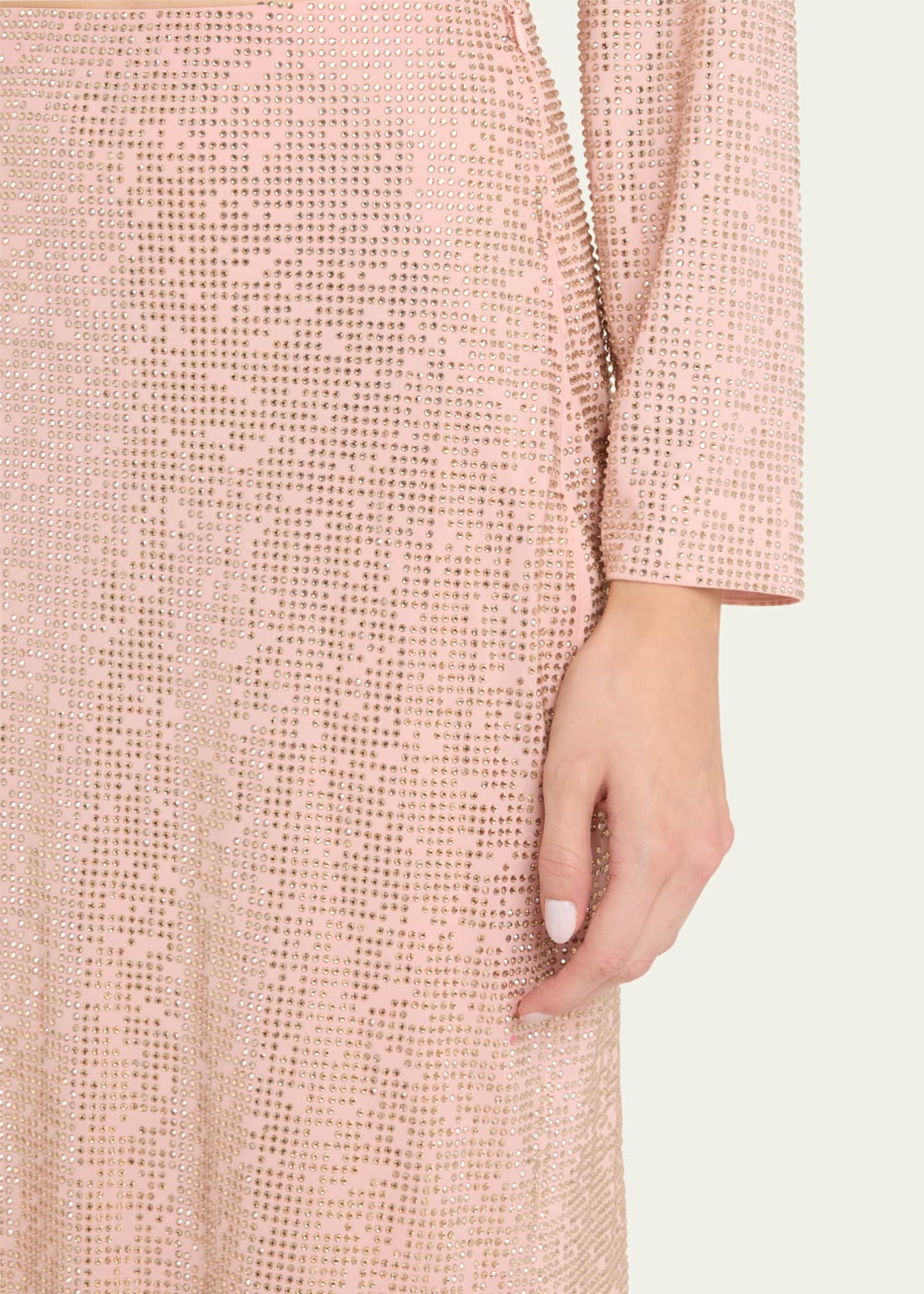 Samaria Embellished Midi Skirt - Thumbnail 4