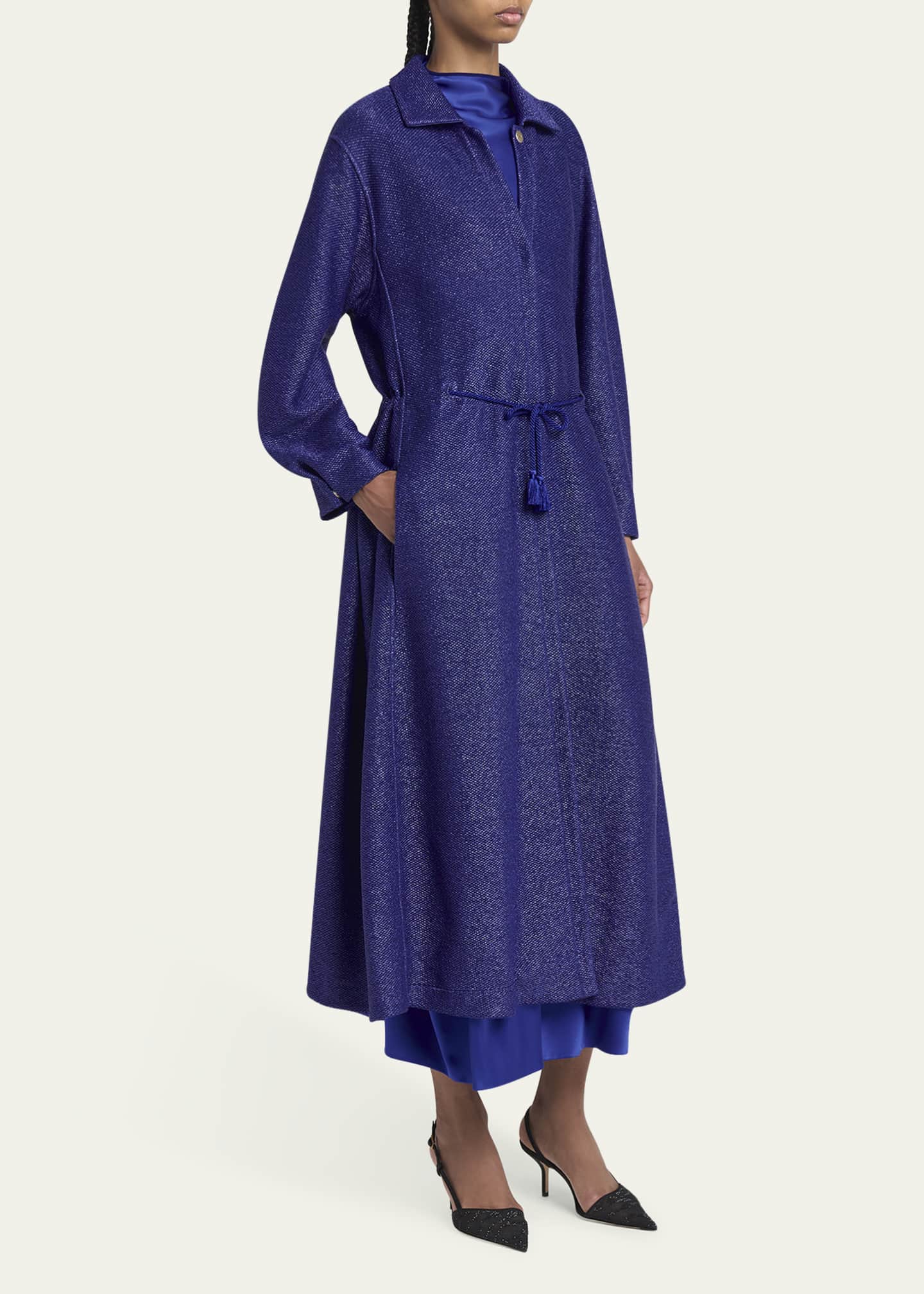 Giorgio Armani Drawstring Maxi Coat Image 4 of 5