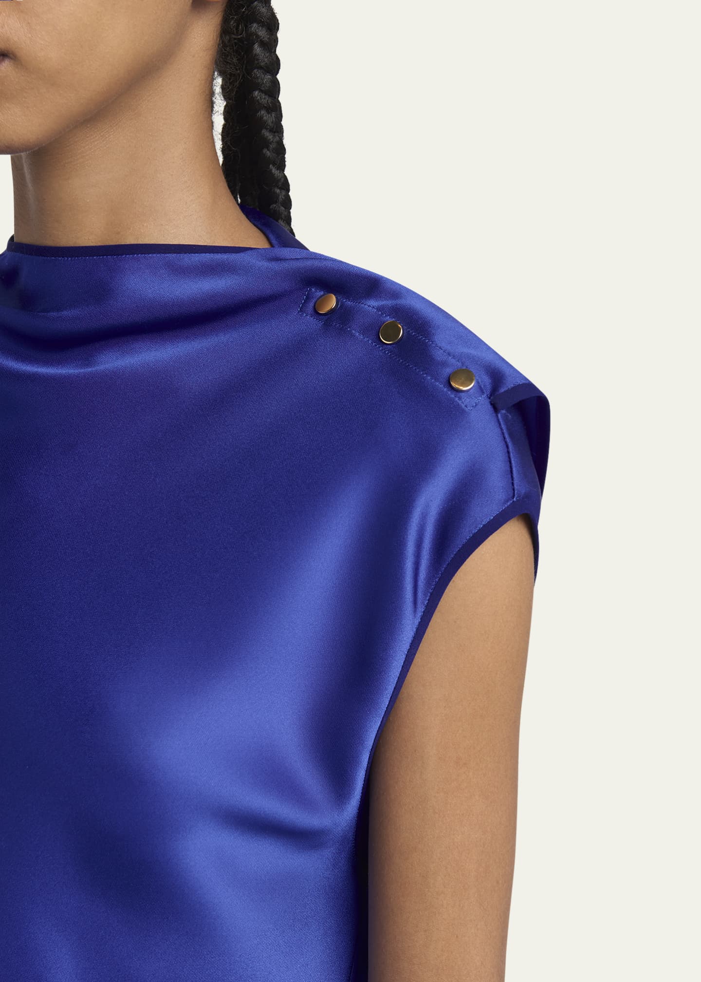 Giorgio Armani Double Silk Satin Blouse Image 5 of 5