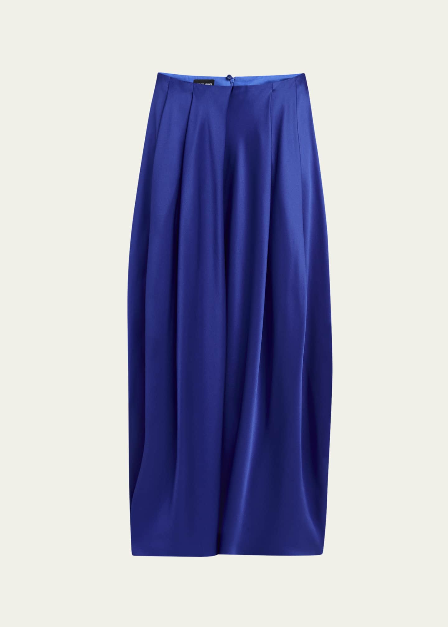 スカート Giorgio Armani Silk Long Skirt With Deep Slit Giorgio Armani Silk Maxi Skirt | Blue | FARFETCH