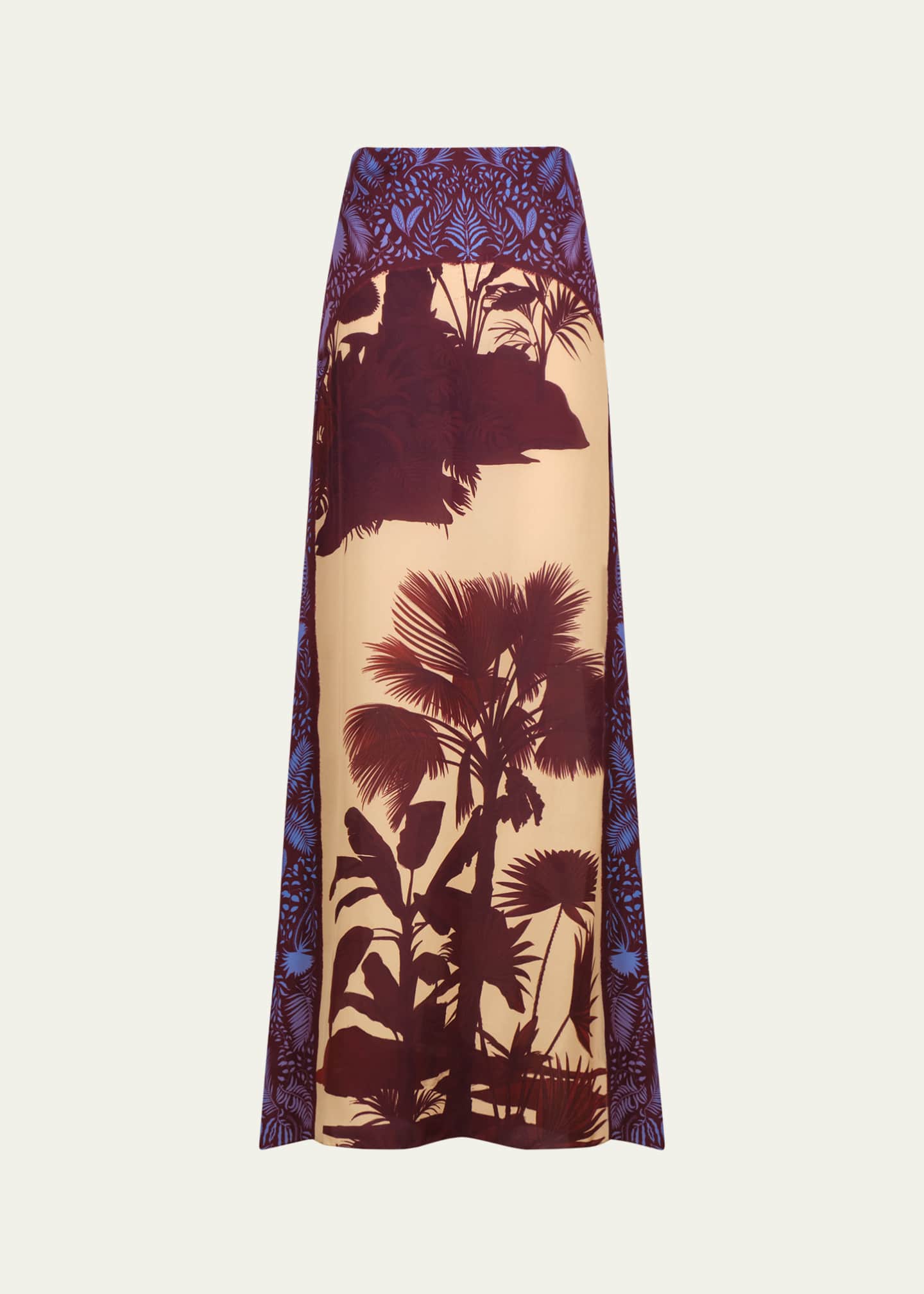 Johanna Ortiz Nuevos Territorios Printed Silk Maxi Skirt Image 1 of 2