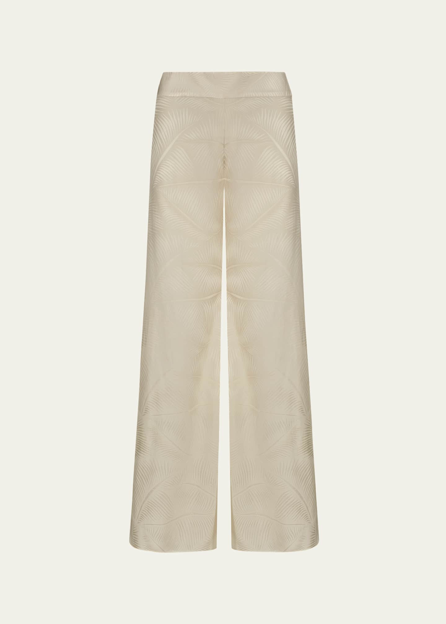 Johanna Ortiz Laidback Energy Wide Leg Jacquard Pants Image 1 of 2