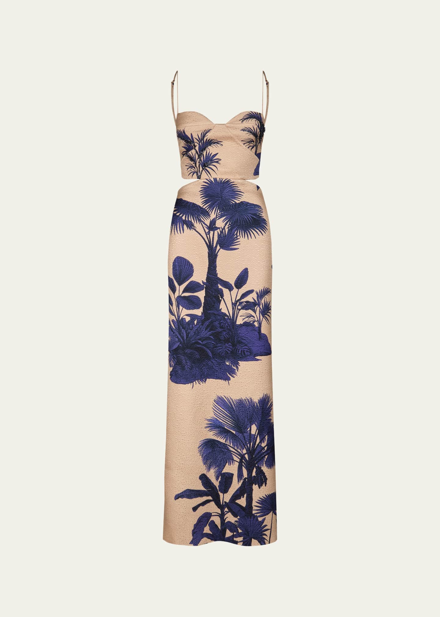 Johanna Ortiz Ocean Of Secrets Cutout Wool Maxi Dress Image 1 of 2