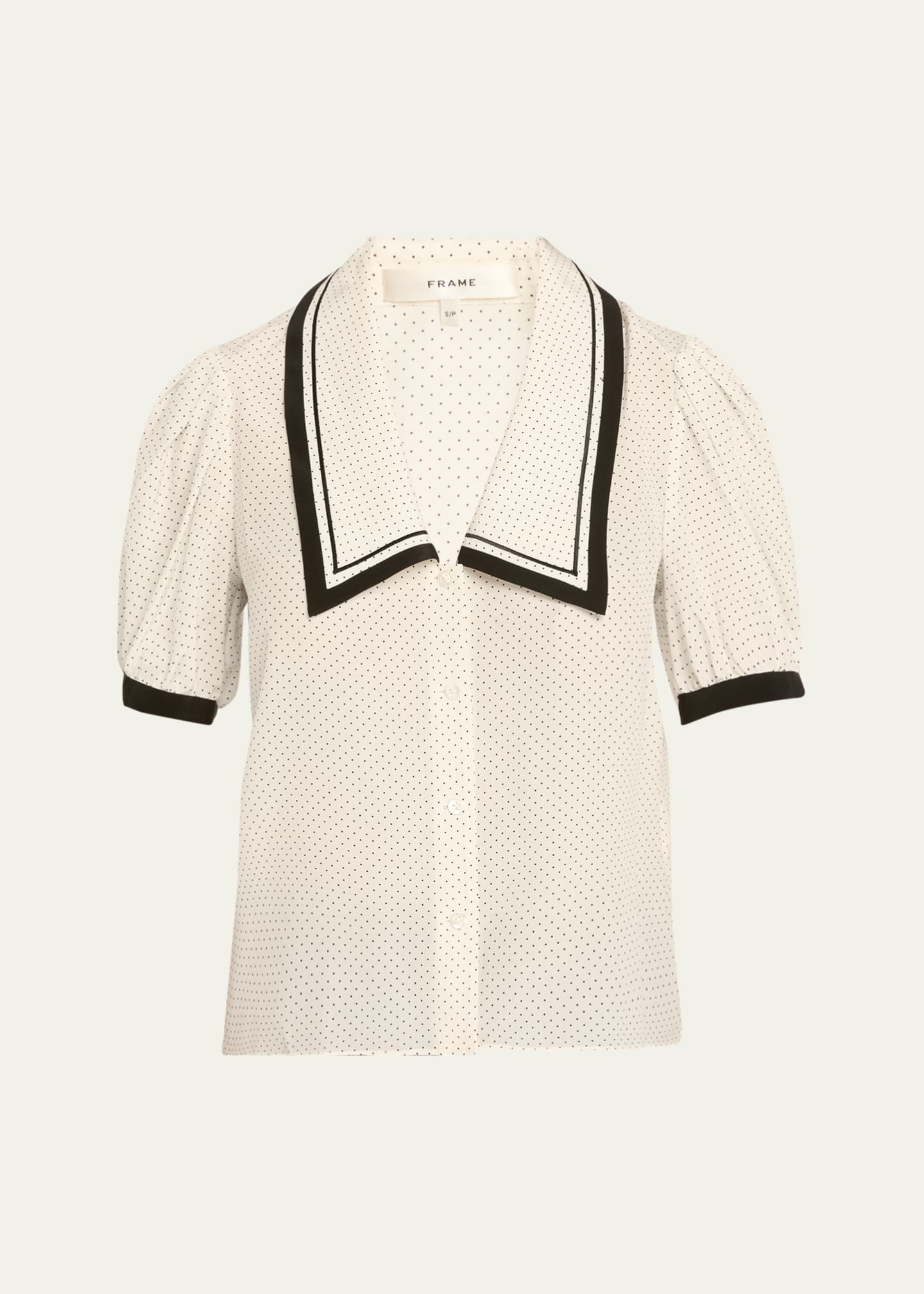 FRAME The Polka Dot Sailor Blouse Image 1 of 5