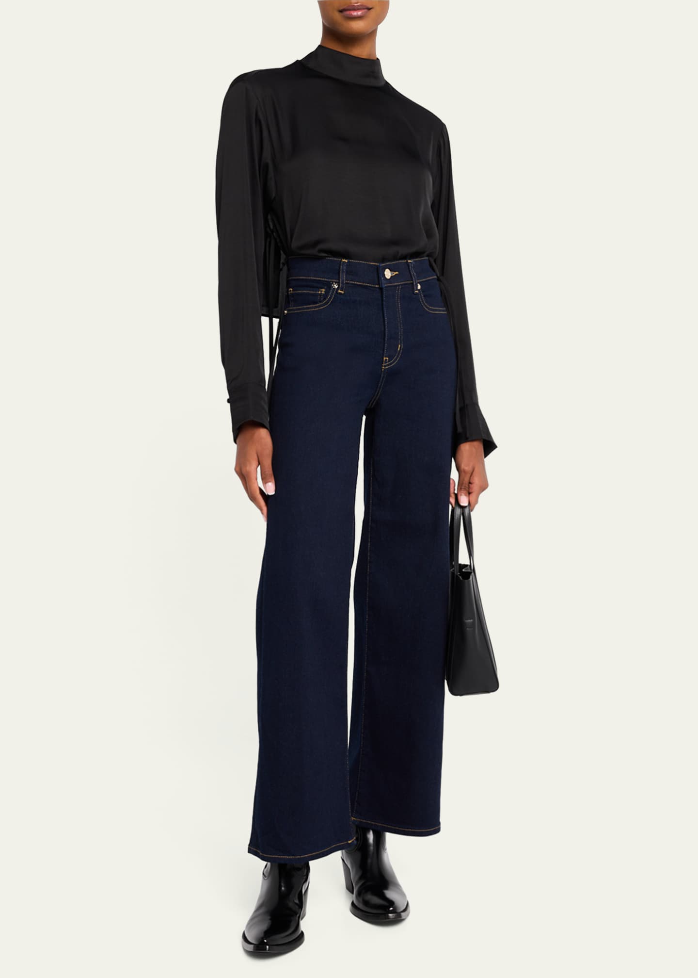 FRAME Le Slim Palazzo Jeans Image 2 of 5