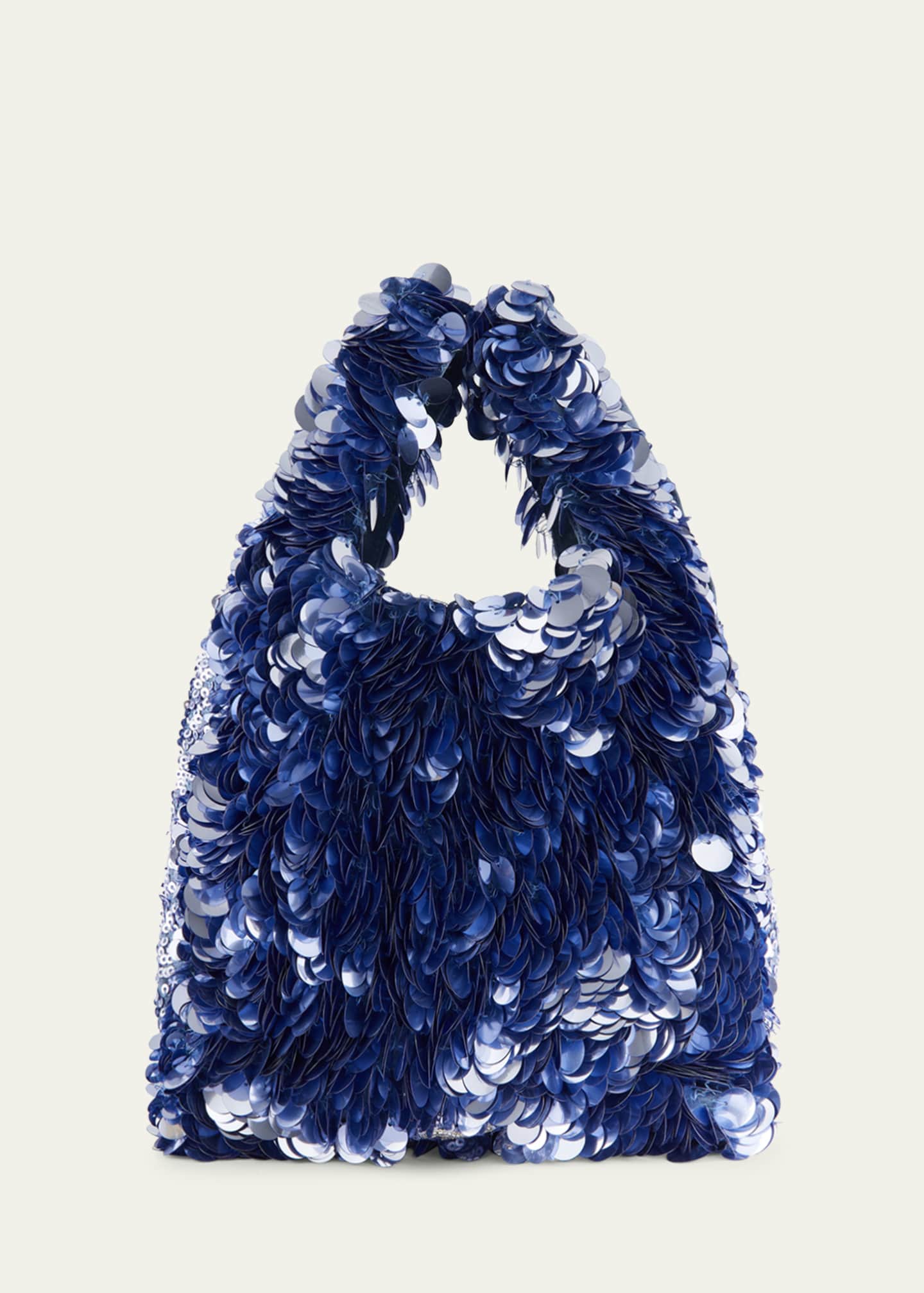 Anya Hindmarch x Kellogg's Rice Krispies Cereal Mini Sequined Tote Bag Image 2 of 3