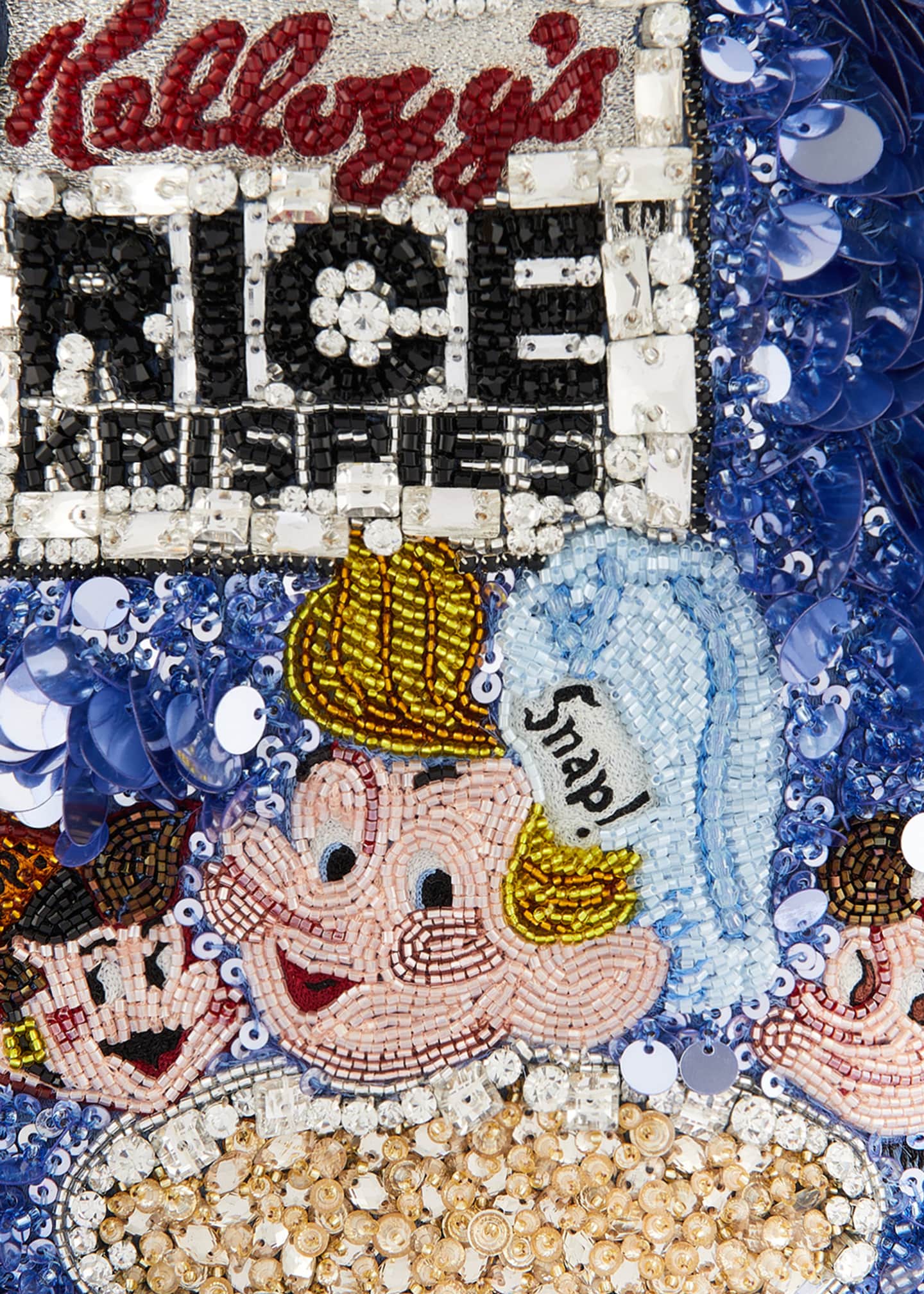 Anya Hindmarch x Kellogg's Rice Krispies Cereal Mini Sequined Tote Bag Image 3 of 3