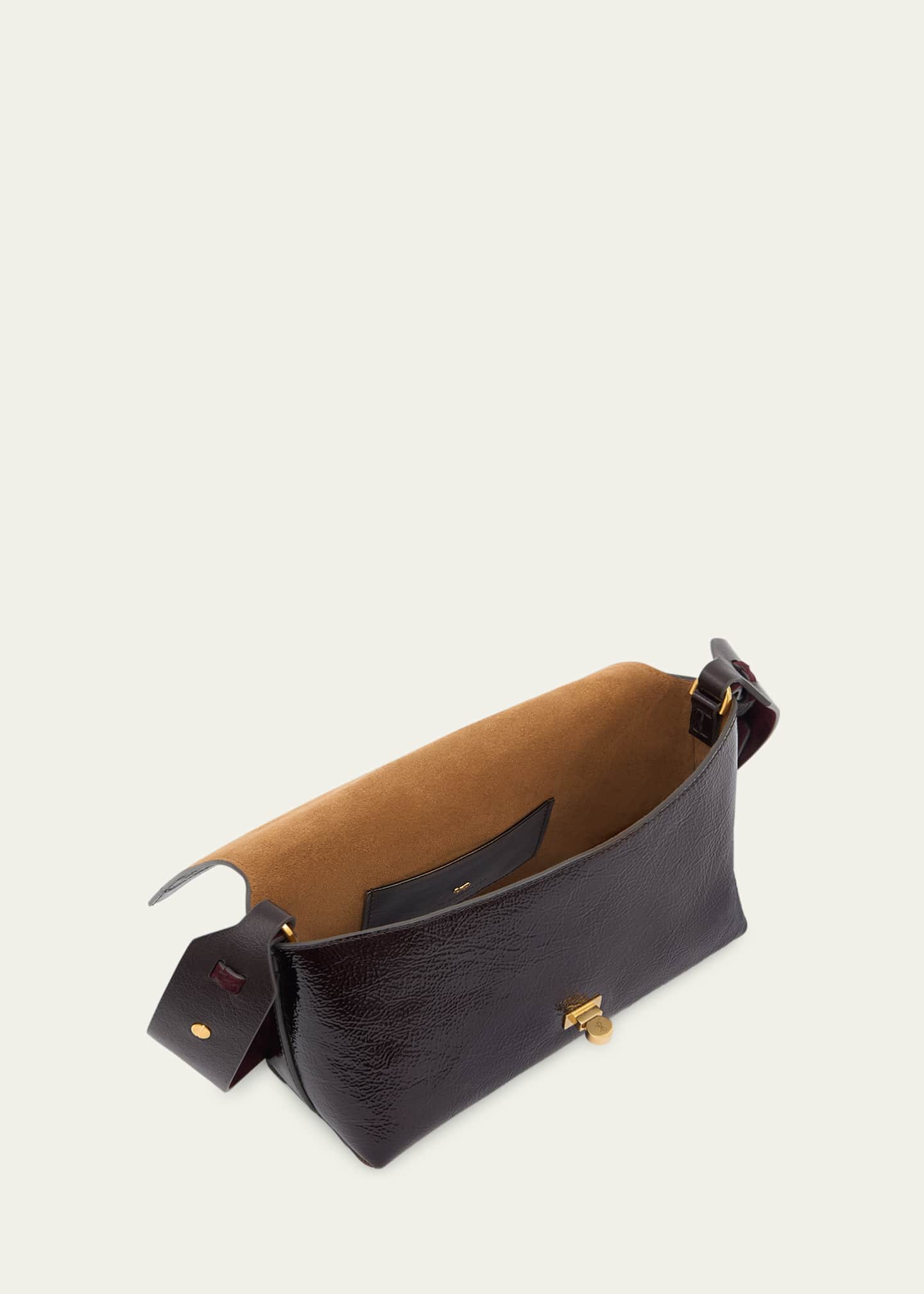 Anya Hindmarch Mortimer Flap Patent Leather Crossbody Bag Image 3 of 4