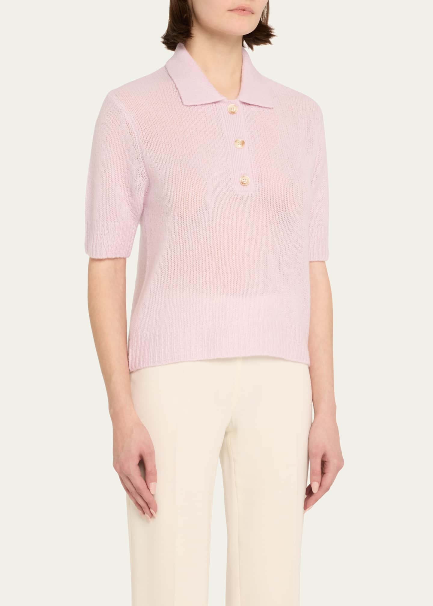 Masy Cashmere Polo Sweater