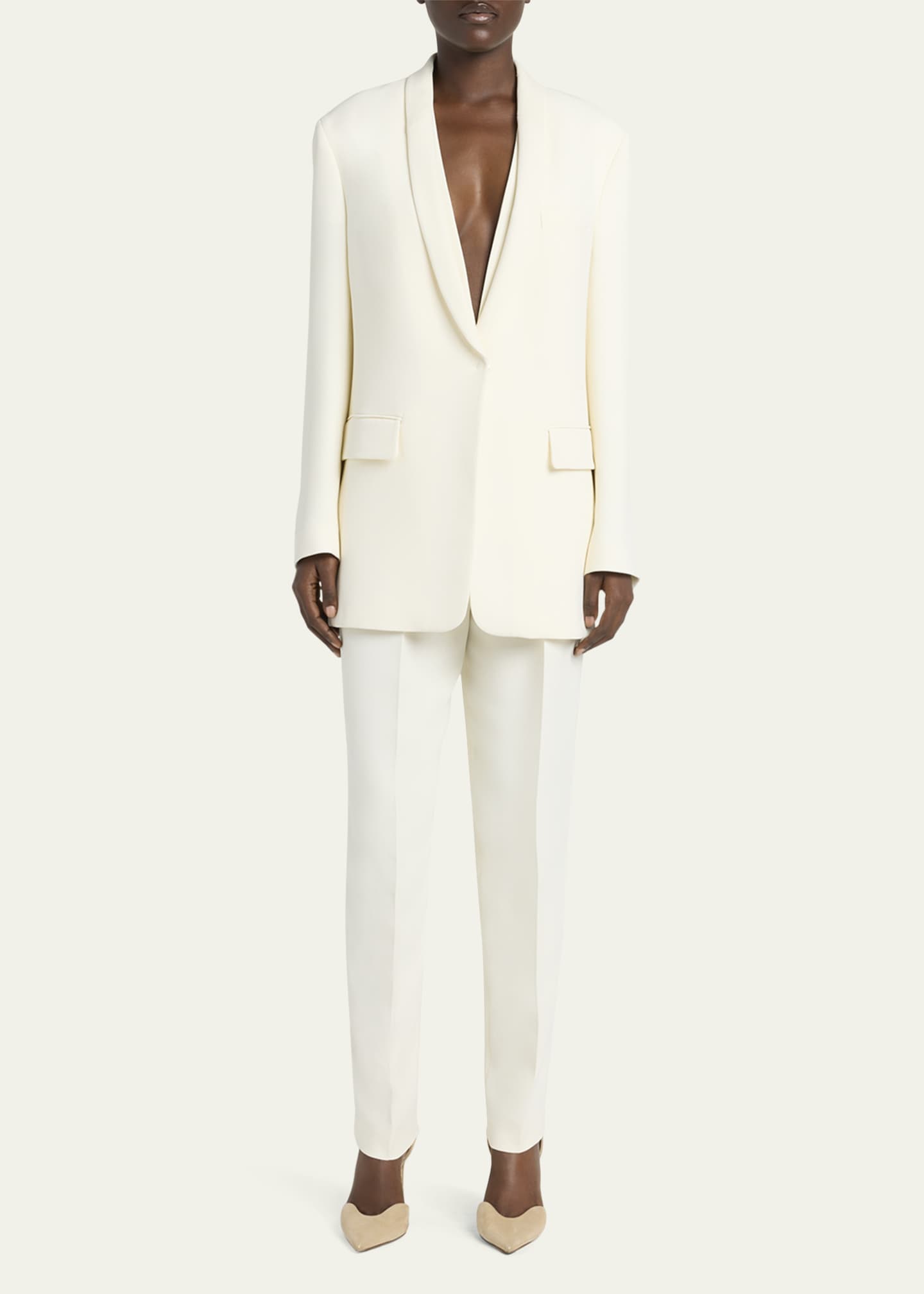 Giorgio Armani Cady Glitter Tuxedo Jacket Image 2 of 5