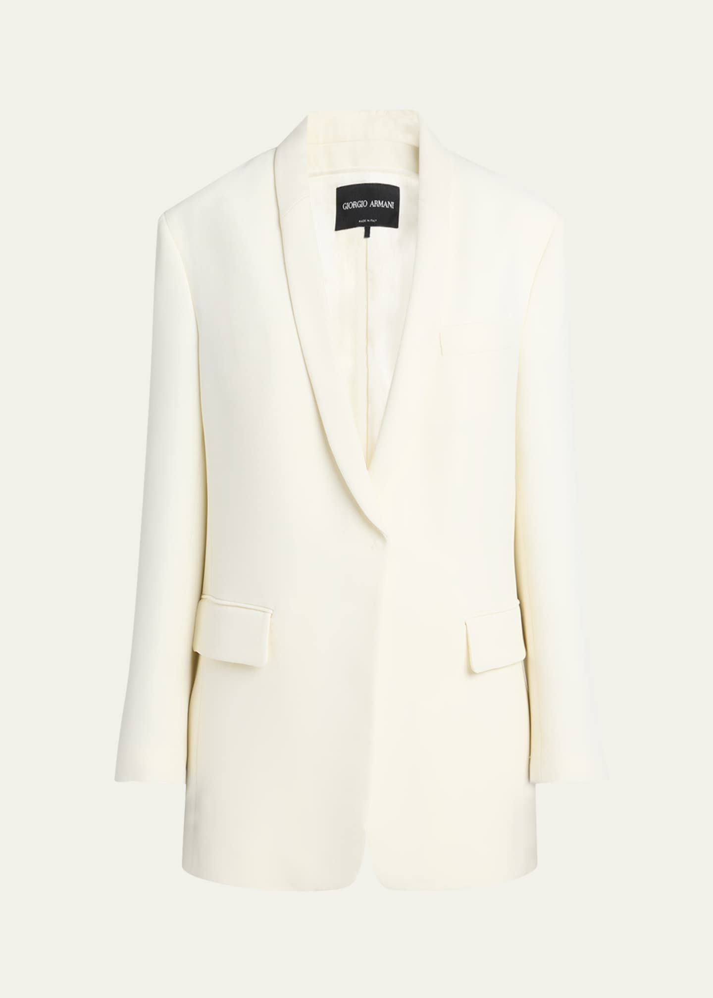 Giorgio Armani Cady Glitter Tuxedo Jacket Image 1 of 5
