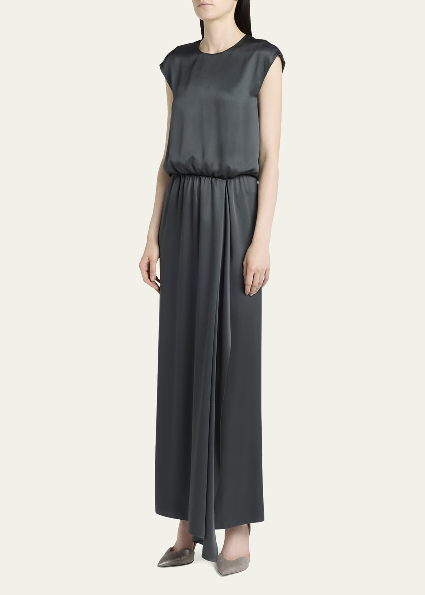 giorgio armani long triple silk georgette dress Giorgio Armani long triple silk georgette dress - Meghan Markle Dresses