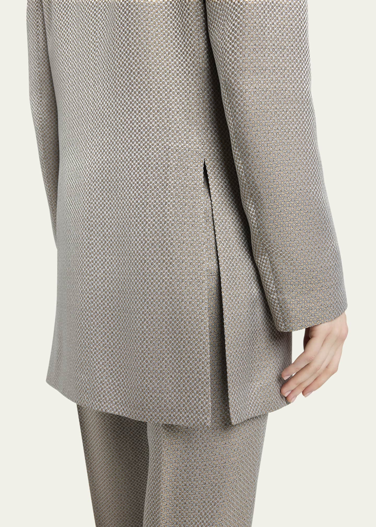 Giorgio Armani Micro Jacquard Single-Breasted Blazer Image 5 of 5