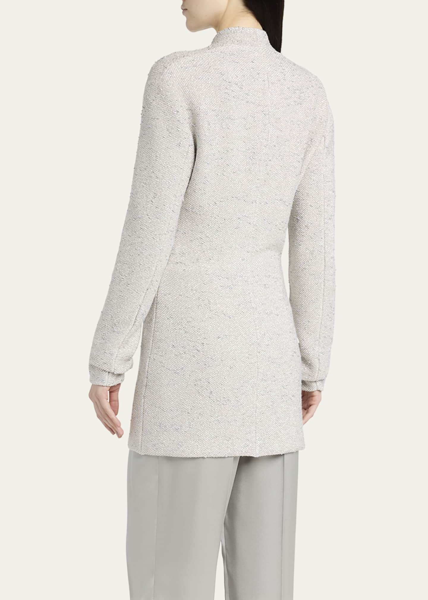 Giorgio Armani Metallic V-Neck Wool Jacket Image 3 of 5