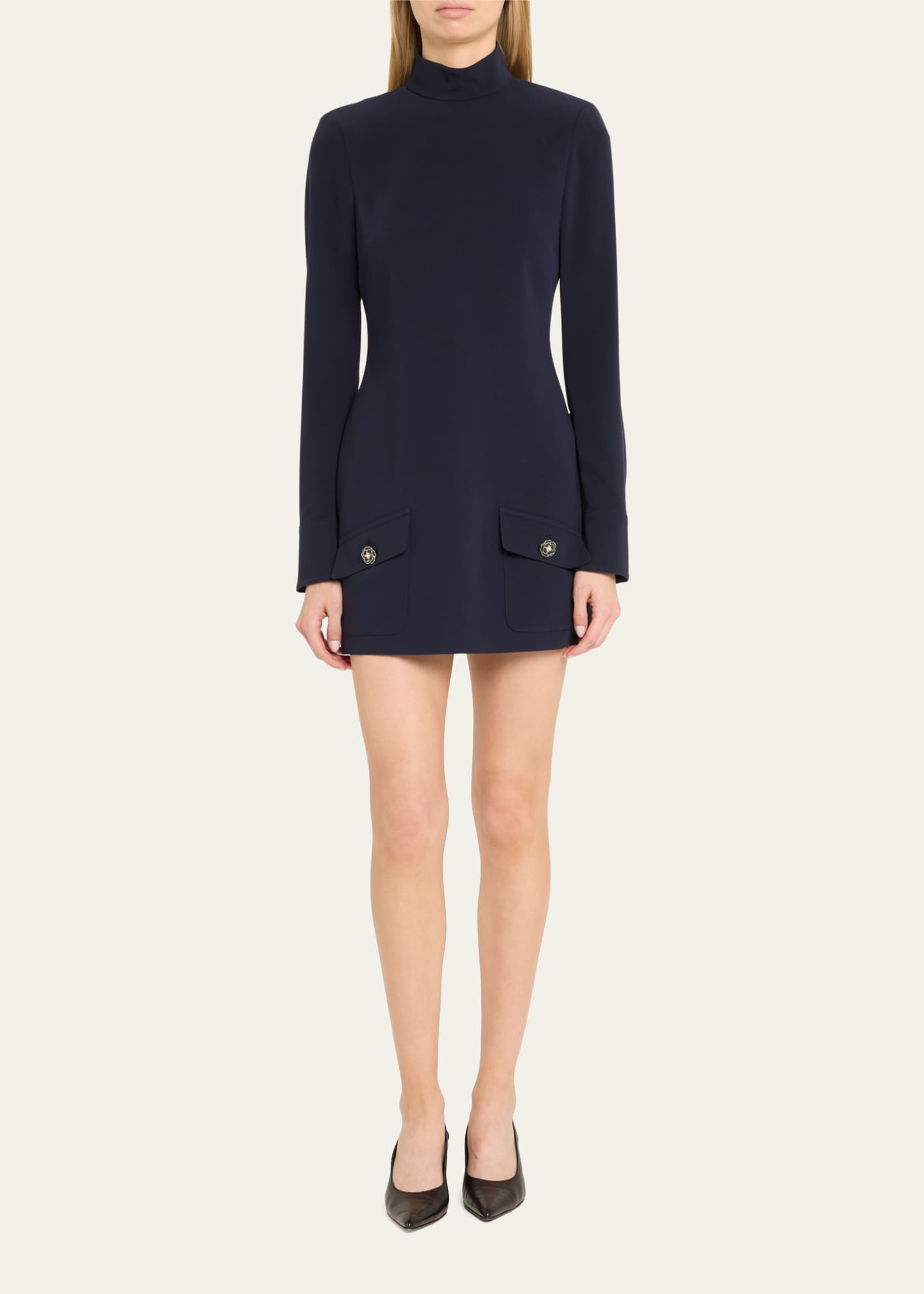 Cinq a Sept Ida Turtleneck Mini Dress Image 2 of 5