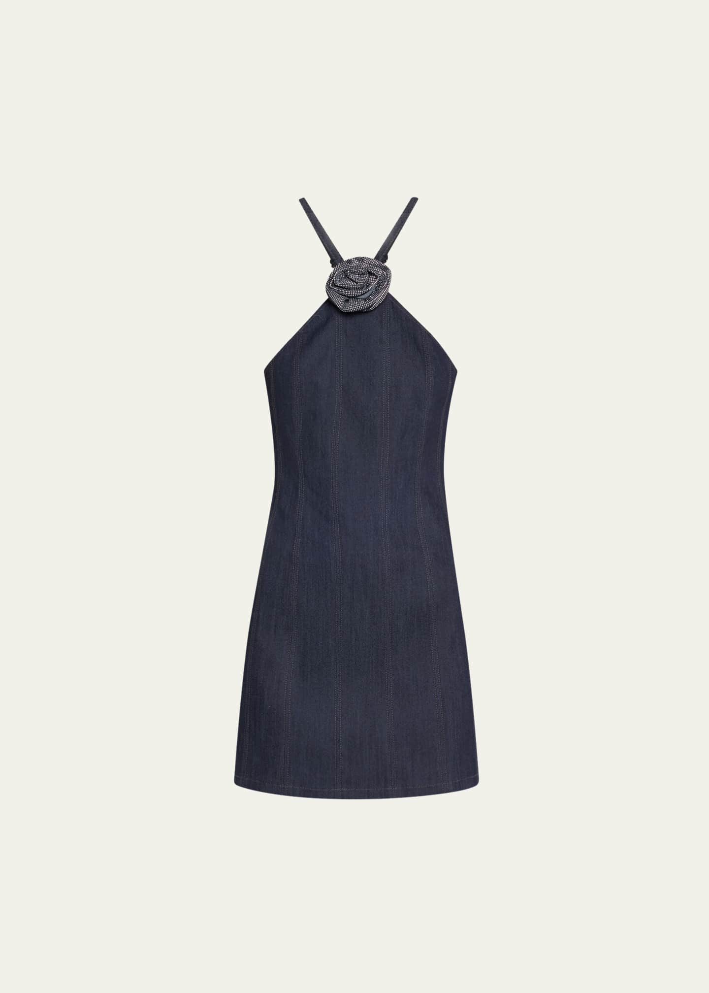 Cinq a Sept Odetta Denim Mini Dress Image 1 of 5