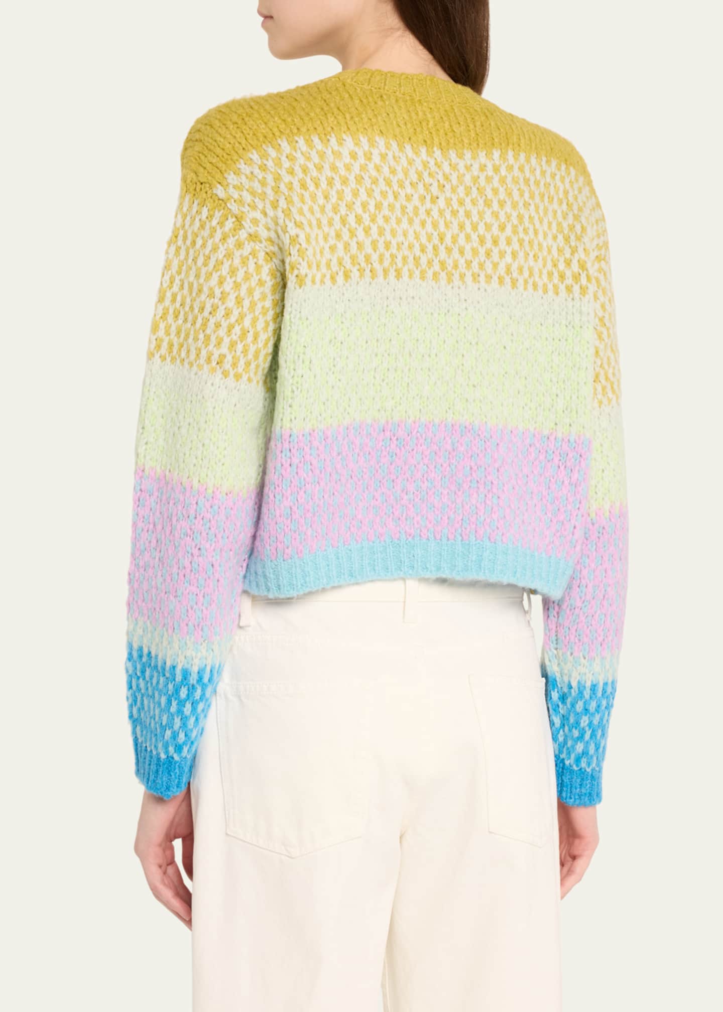 Cinq a Sept Caspar Embellished Color Block Sweater Image 3 of 5