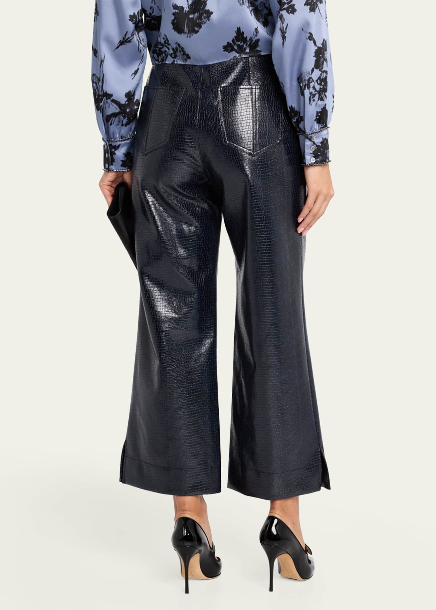 Cinq a Sept Benji Vegan Leather Pants Image 3 of 5
