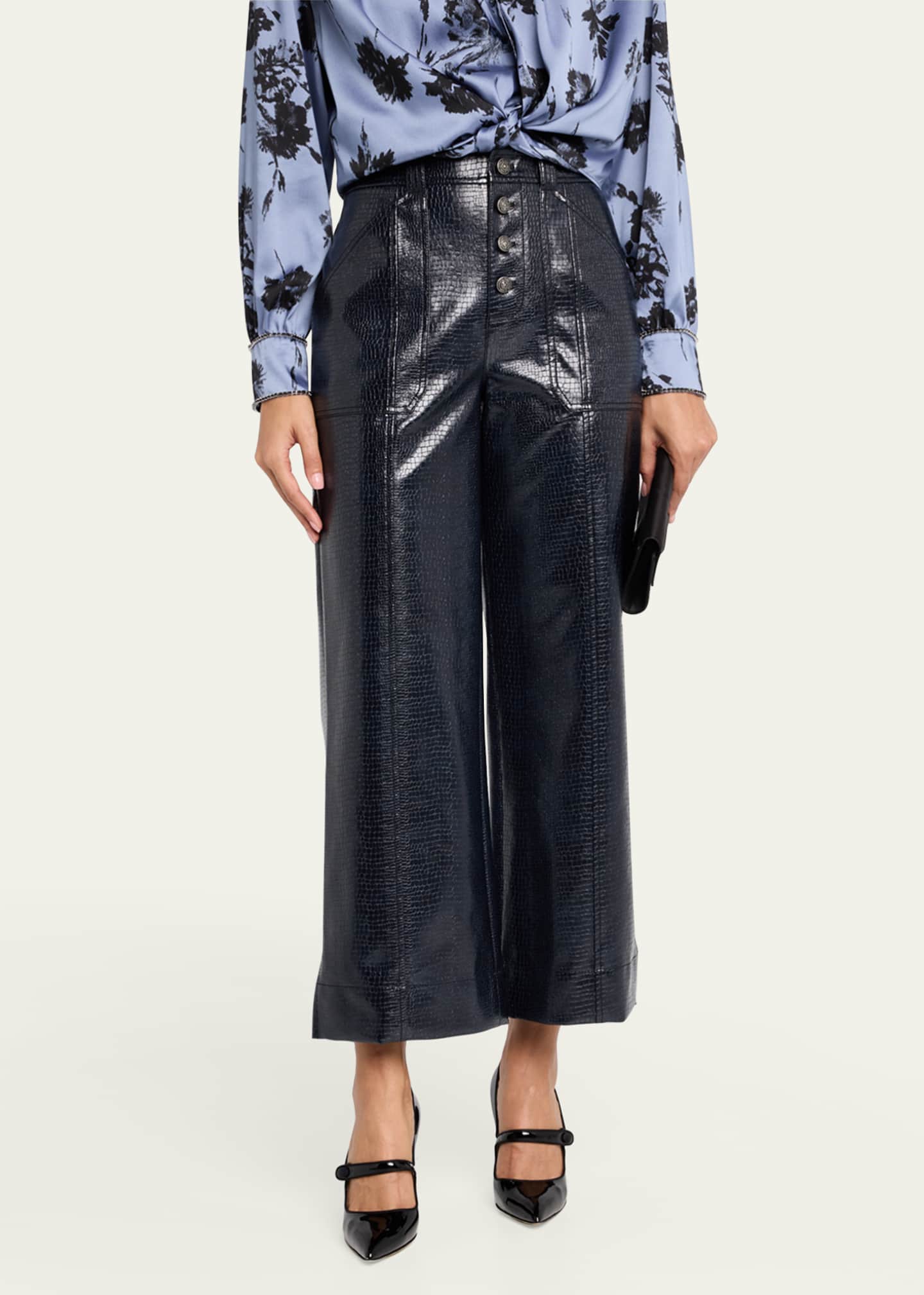 Cinq a Sept Benji Vegan Leather Pants Image 4 of 5