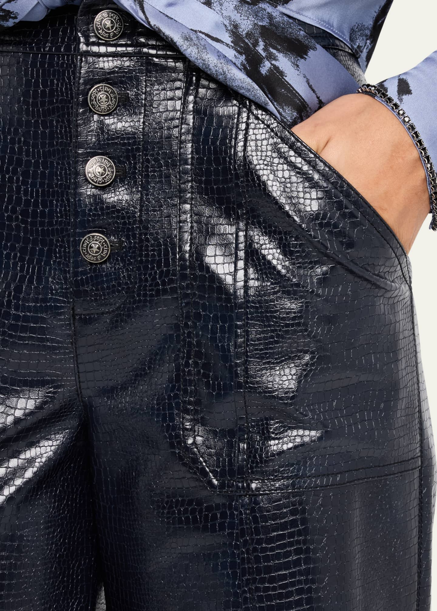 Cinq a Sept Benji Vegan Leather Pants Image 5 of 5