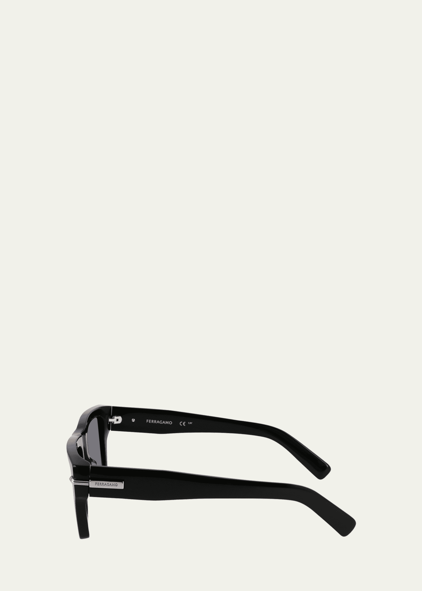Ferragamo Men's Prisma Modified Acetate Rectangle Sunglasses Image 2 of 5