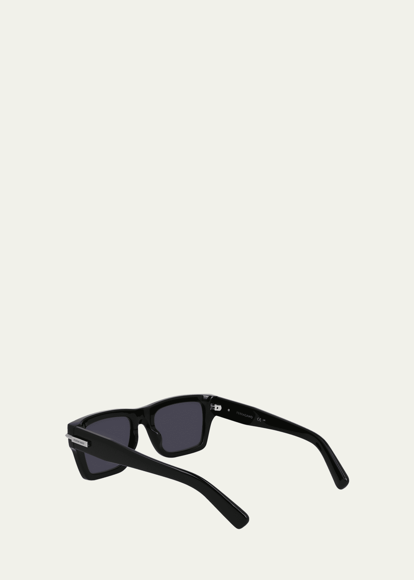 Ferragamo Men's Prisma Modified Acetate Rectangle Sunglasses Image 4 of 5
