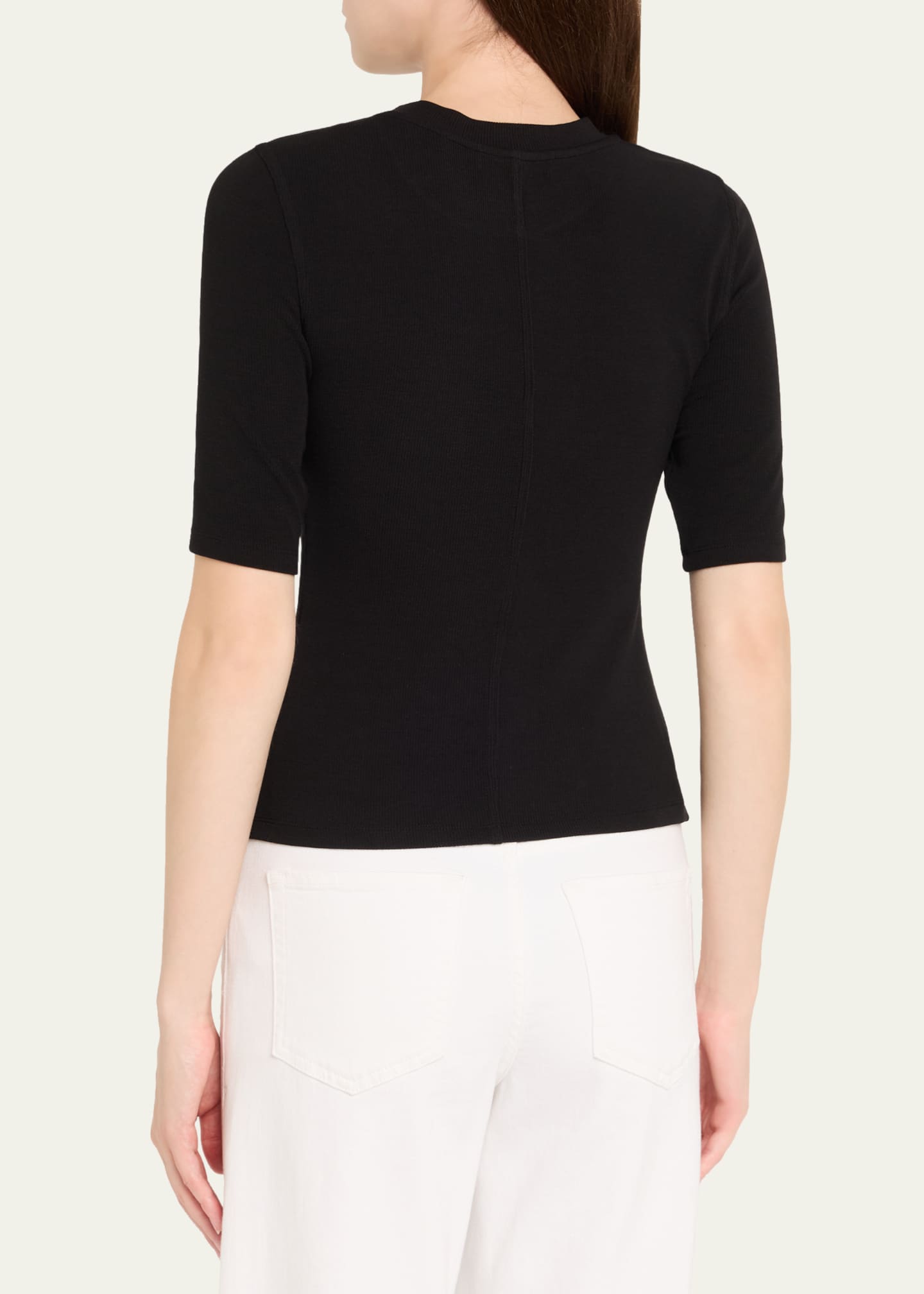 FRAME Ribbed Crewneck Tee Image 3 of 5