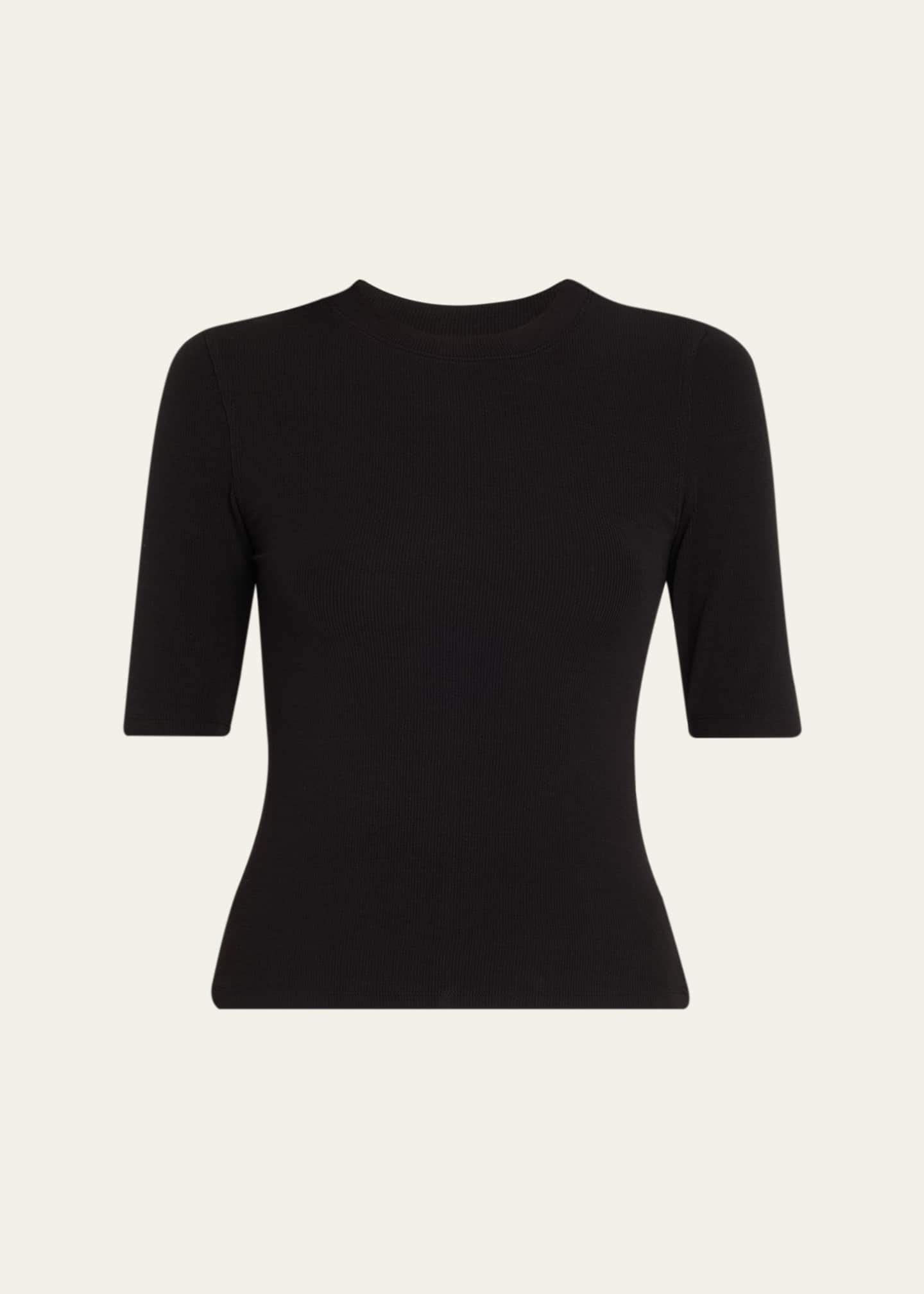 FRAME Ribbed Crewneck Tee Image 1 of 5
