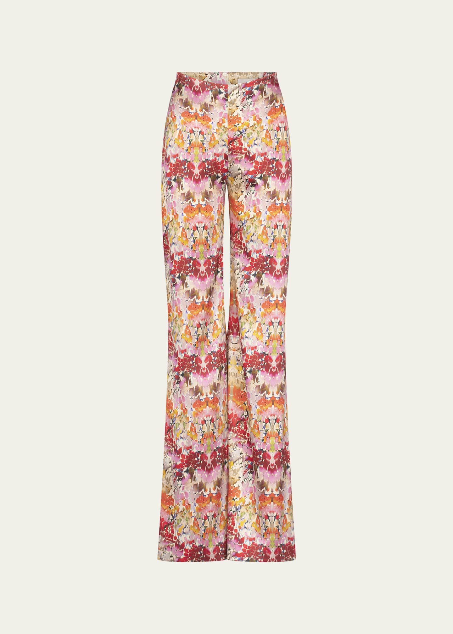 Silvia Tcherassi Andie Abstract Wide Leg Silk Pants Image 1 of 3
