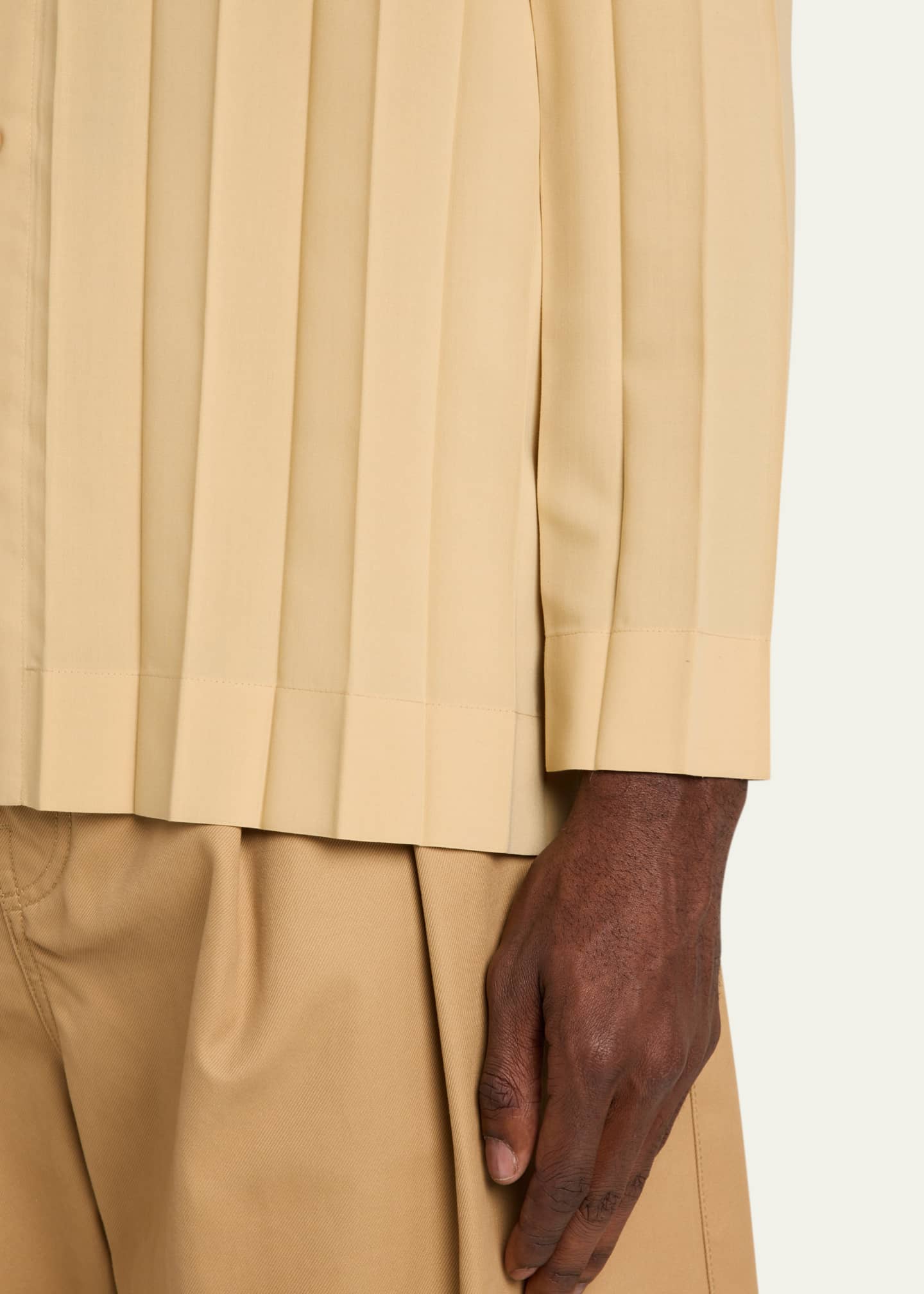 Homme Plisse Issey Miyake Men's Pleated Dress Shirt Image 5 of 5