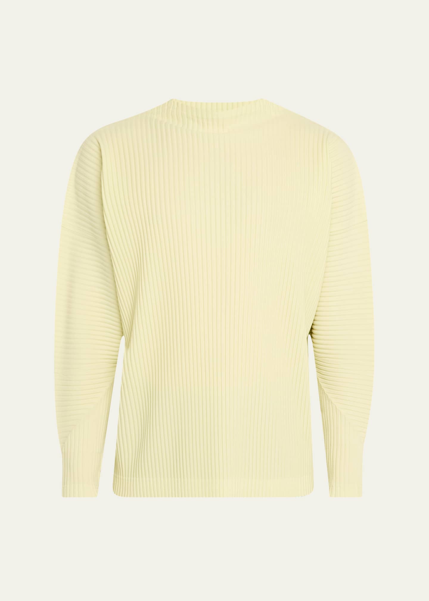 Homme Plisse Issey Miyake Men's Pleated Long-Sleeve T-Shirt Image 1 of 5