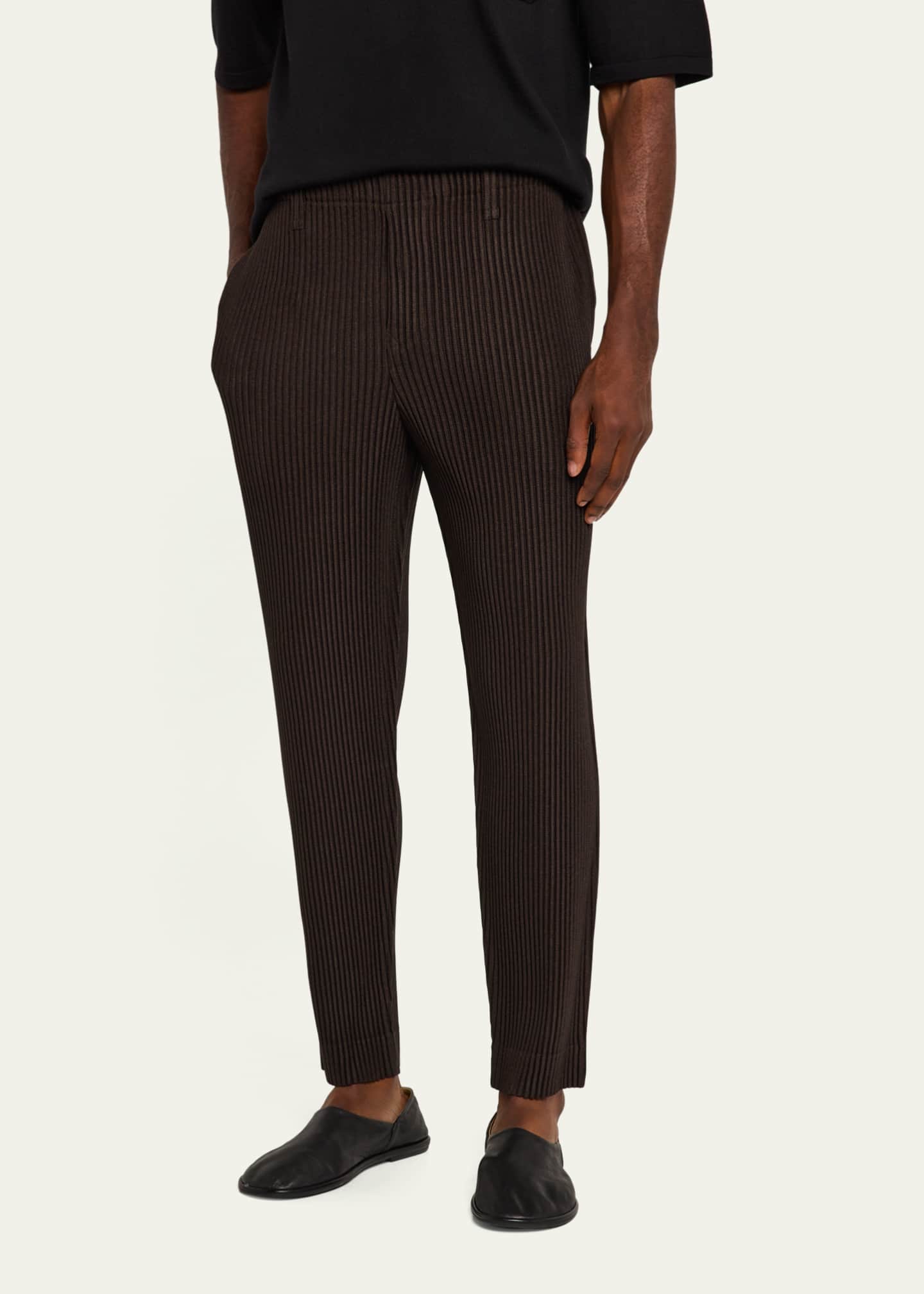 Homme Plisse Issey Miyake Men's Kersey Pleated Pants Image 4 of 5