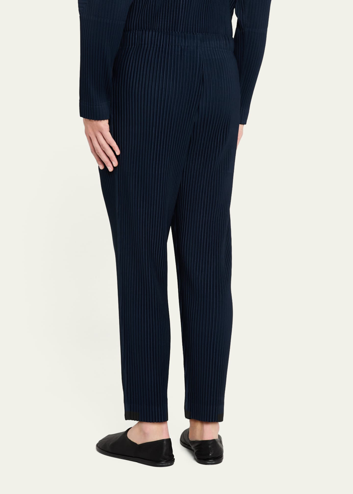 Homme Plisse Issey Miyake Men's Solid Pleated Pants