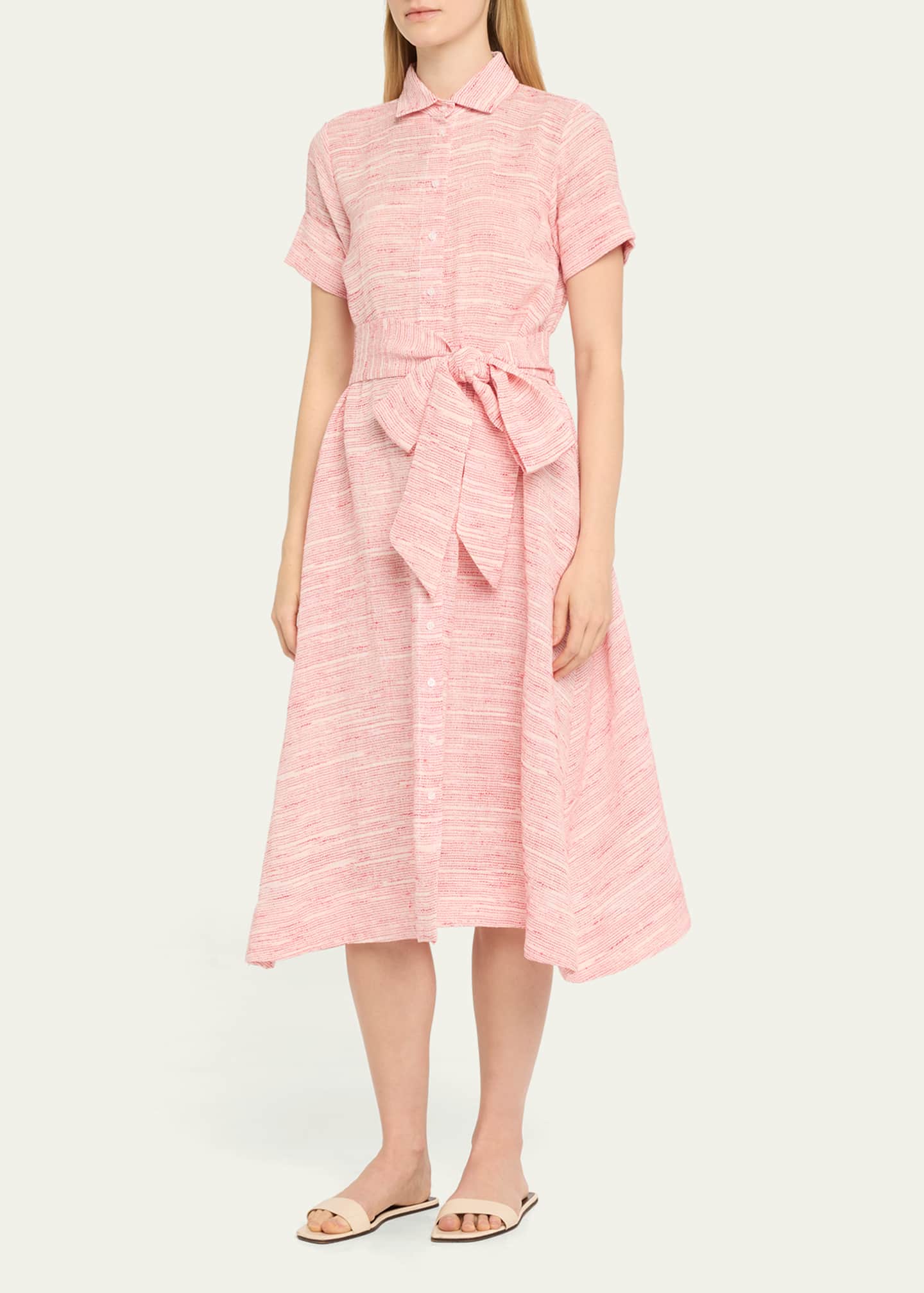 Lisa Marie Fernandez Striped Gauze Shirtdress Image 2 of 5