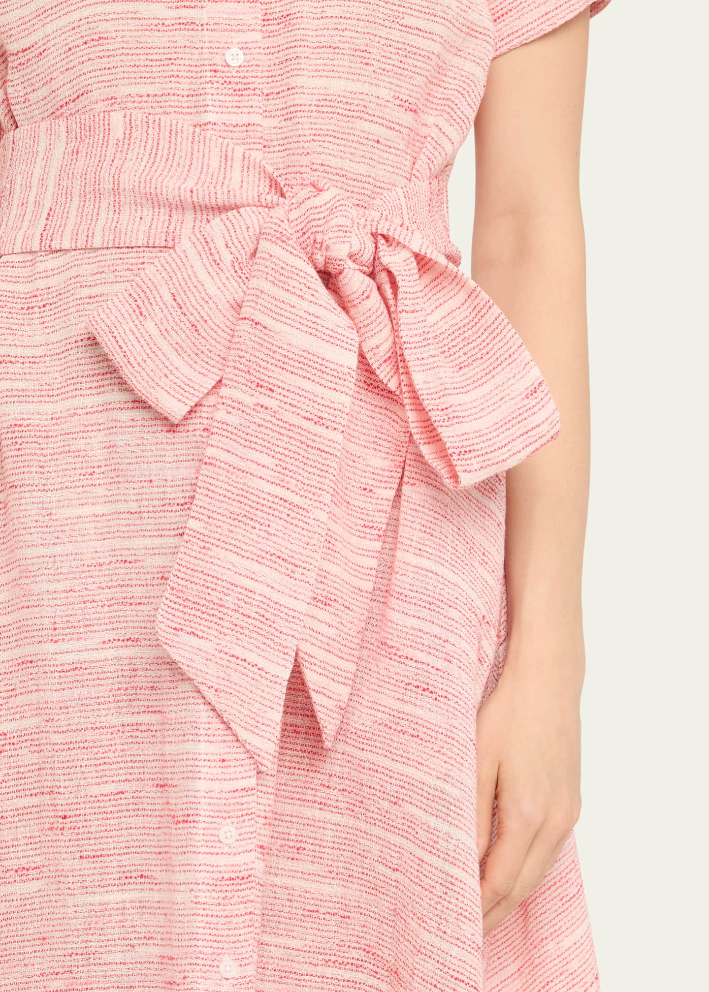 Lisa Marie Fernandez Striped Gauze Shirtdress Image 5 of 5