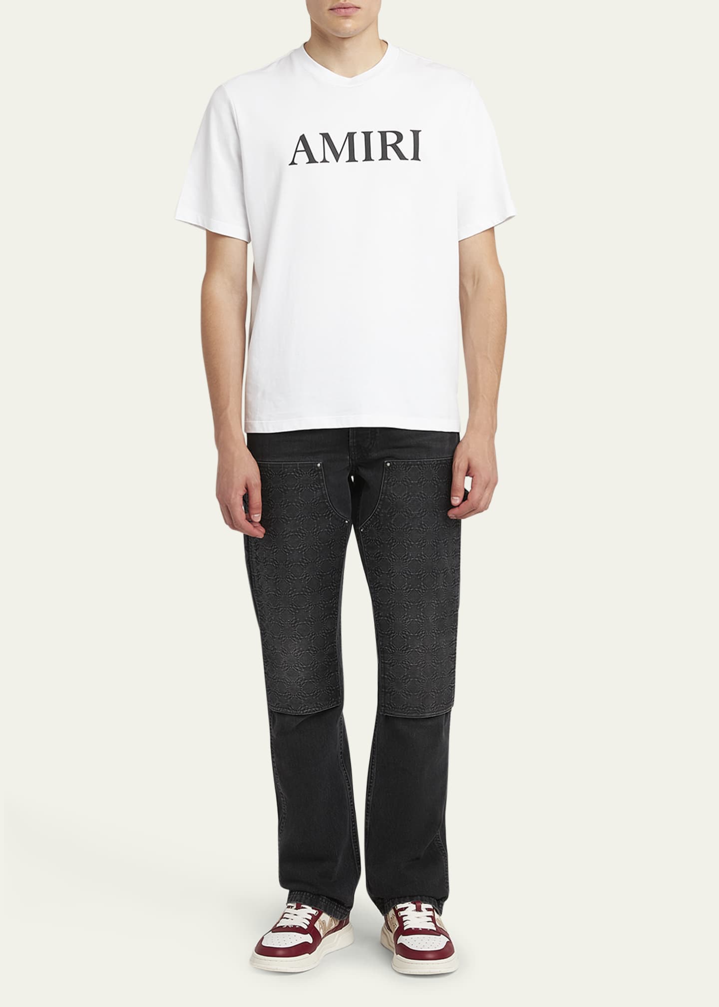 Amiri Men's Jersey Core Logo T-Shirt Image 2 of 5