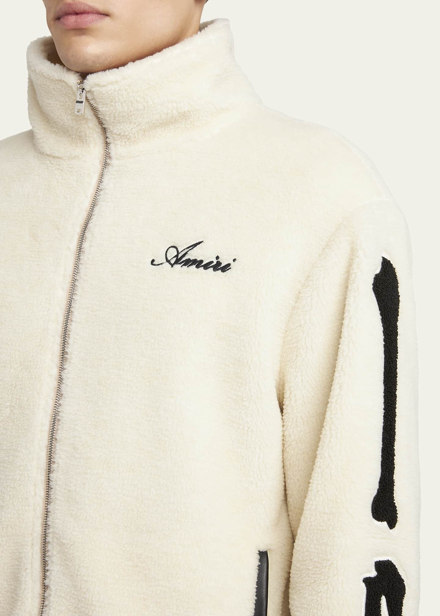 Amiri Men's Sherpa Bones Blouson Jacket Image 5 of 5