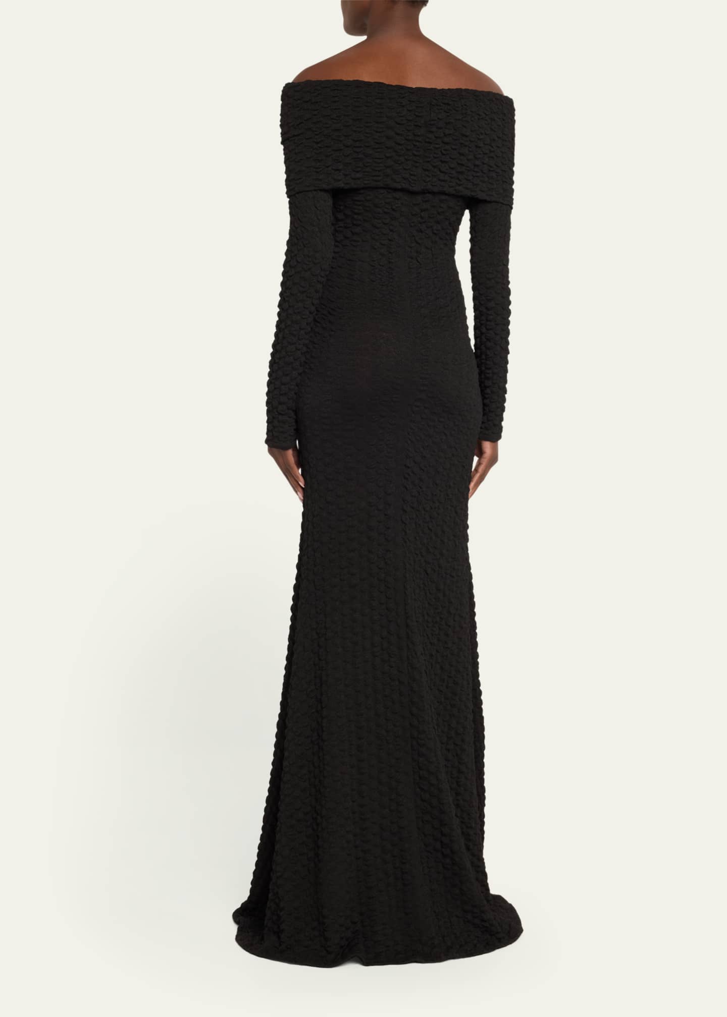 Silvia Tcherassi Ozara Off-Shoulder Column Dress Image 3 of 5