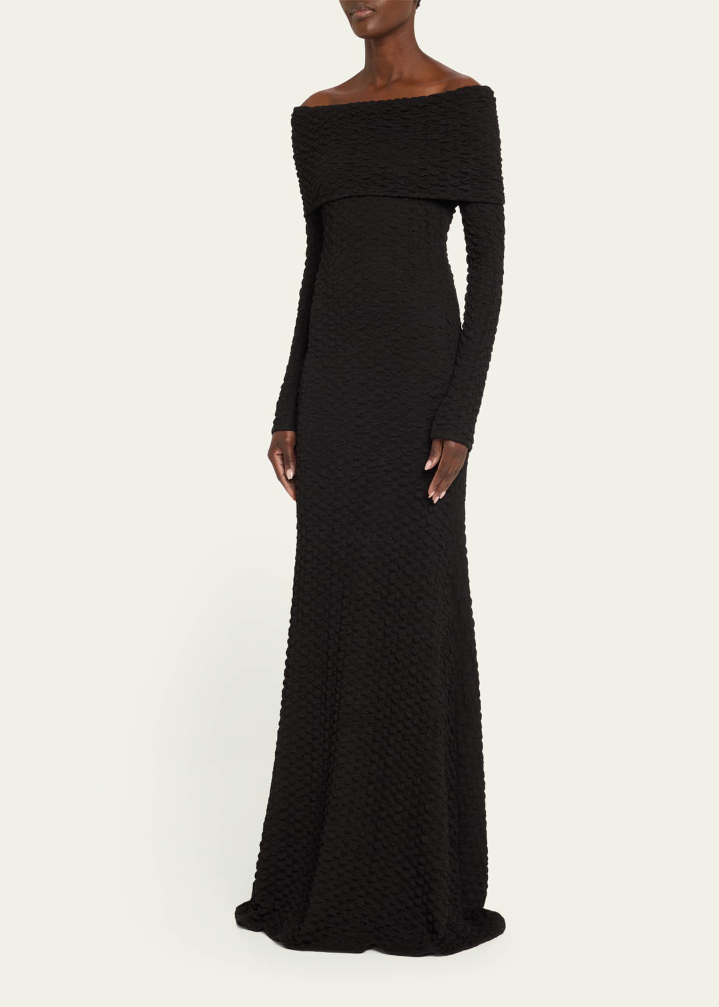 Silvia Tcherassi Ozara Off-Shoulder Column Dress Image 4 of 5