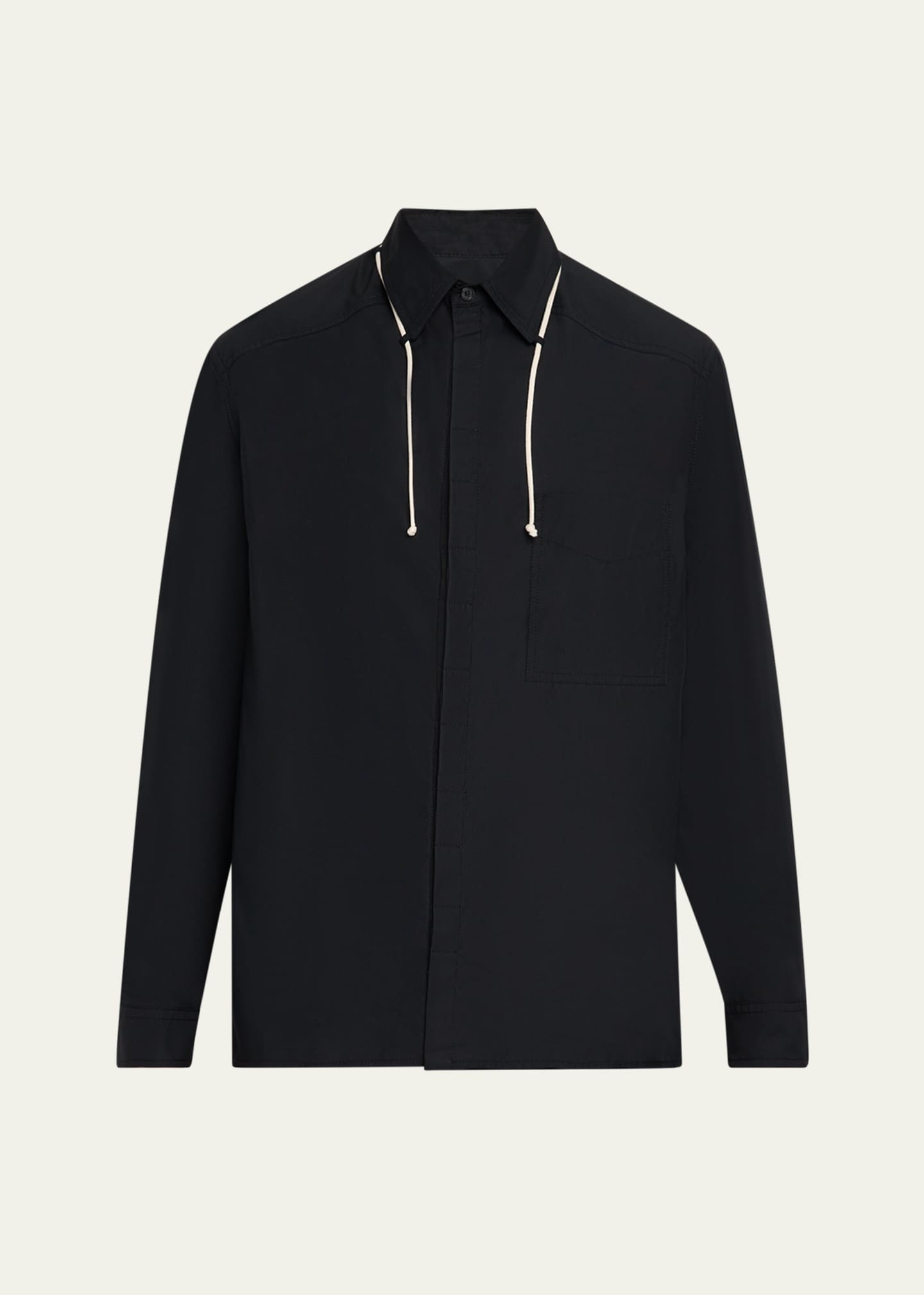 MORDECAI Men's Dress Shirt with String Collar Image 1 of 5