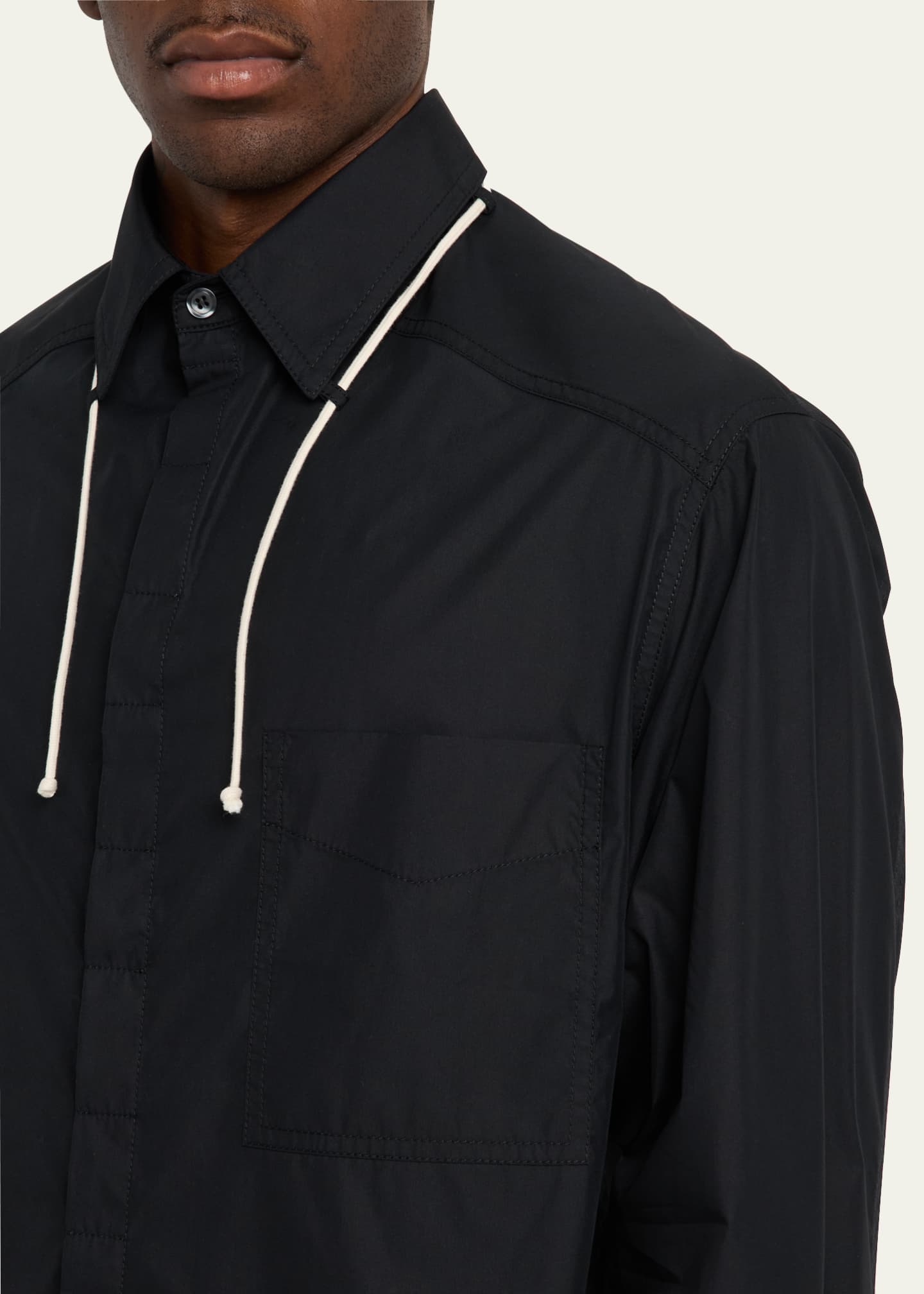 MORDECAI Men's Dress Shirt with String Collar Image 5 of 5