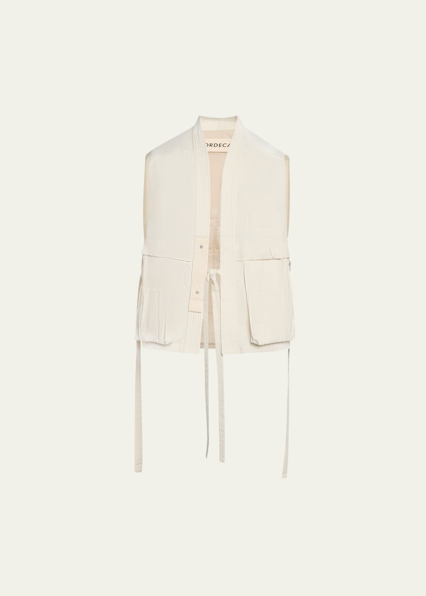 MORDECAI Men's Multi-Pocket Kimono Vest Image 1 of 5