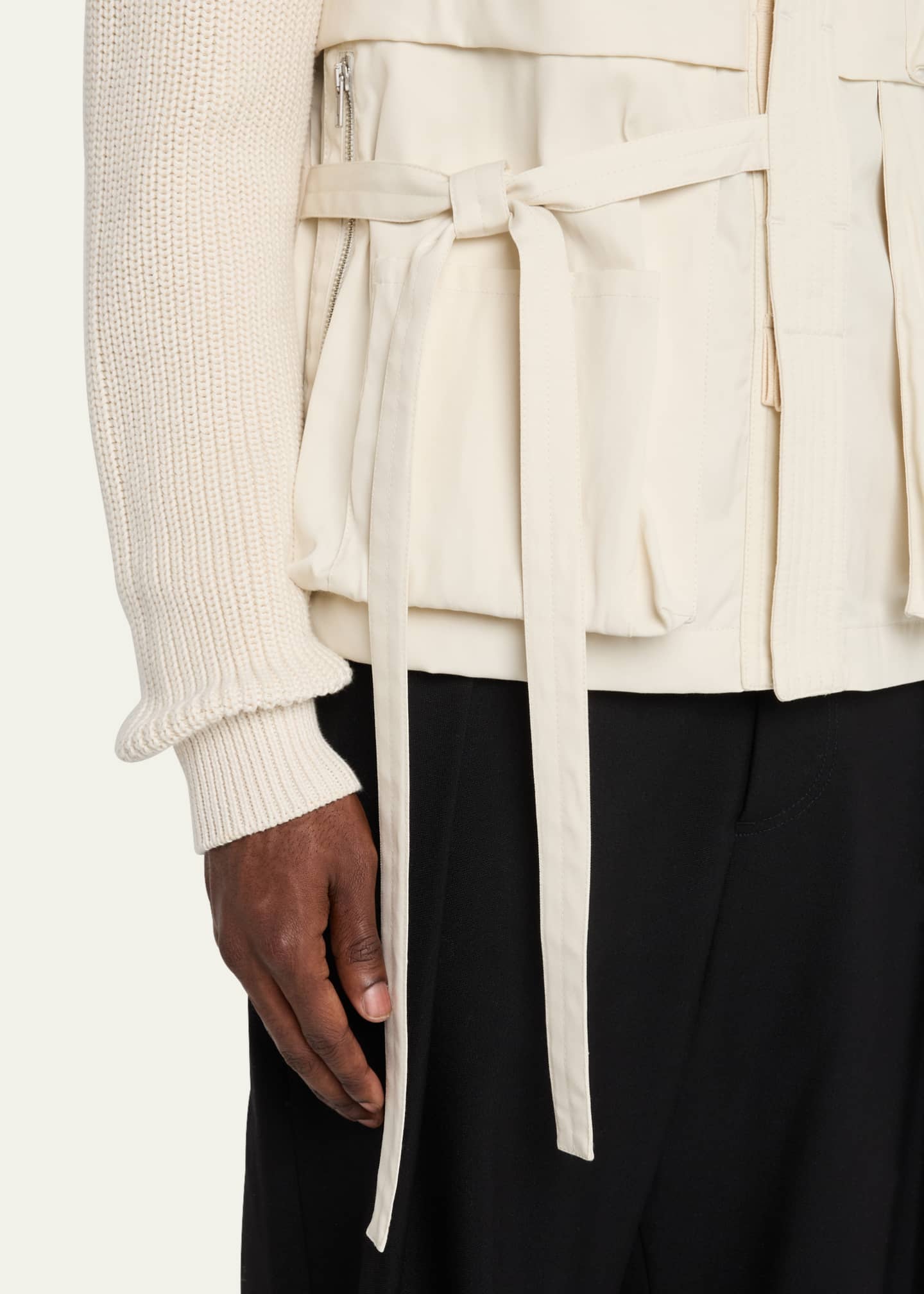 MORDECAI Men's Multi-Pocket Kimono Vest Image 5 of 5