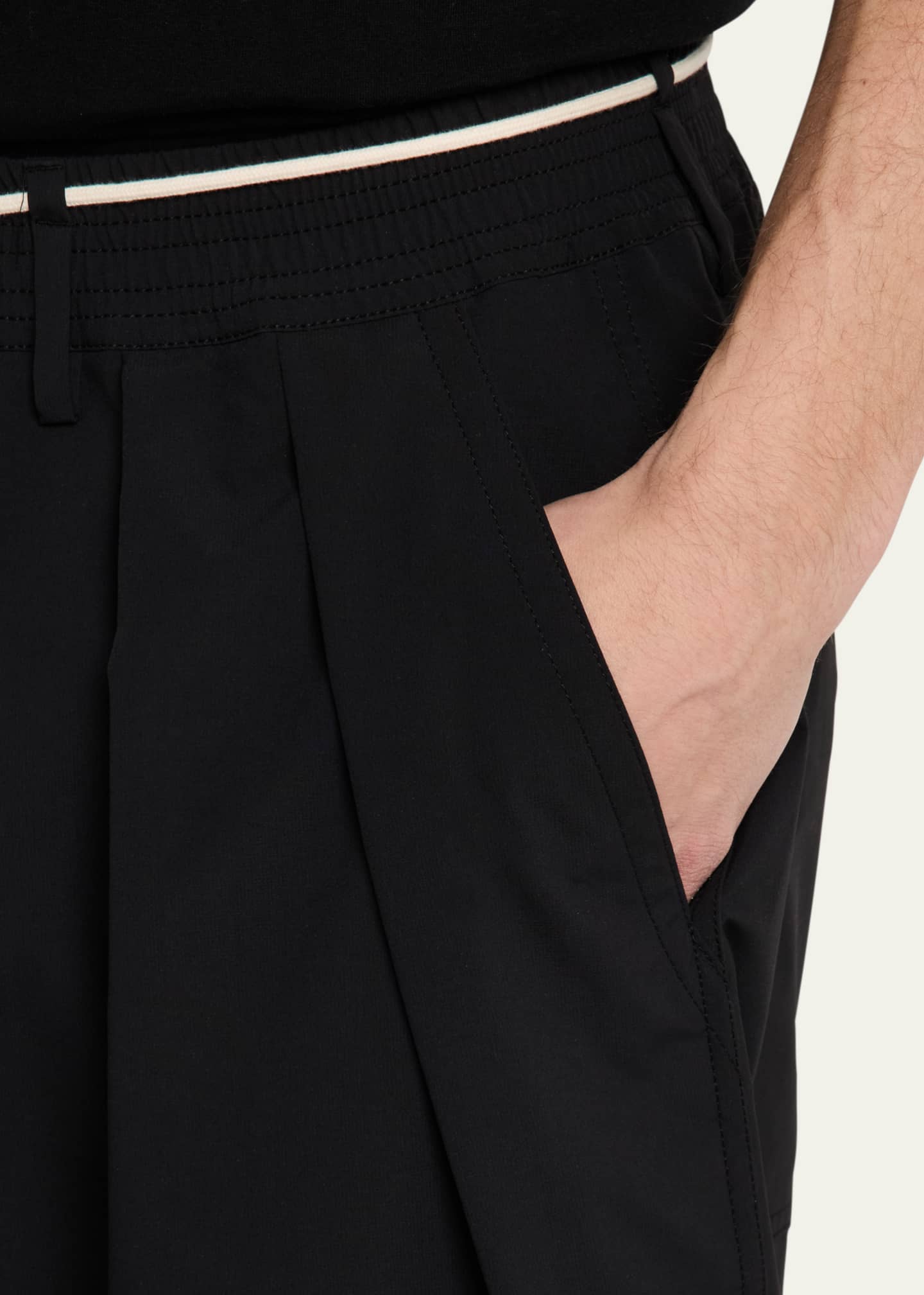 MORDECAI Men's Pleated Loose-Fit Shorts Image 5 of 5