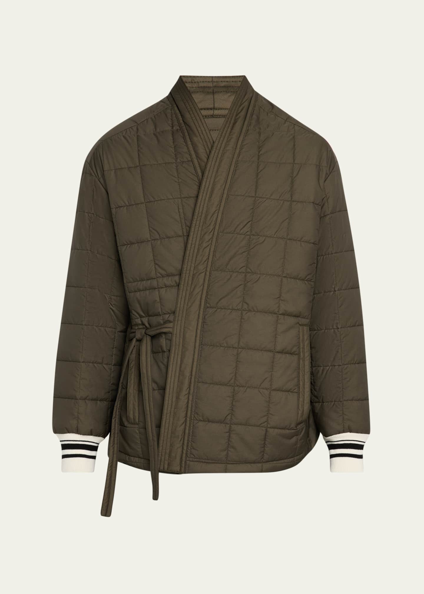 MORDECAI Men's Square-Quilted Kimono Jacket Image 1 of 5