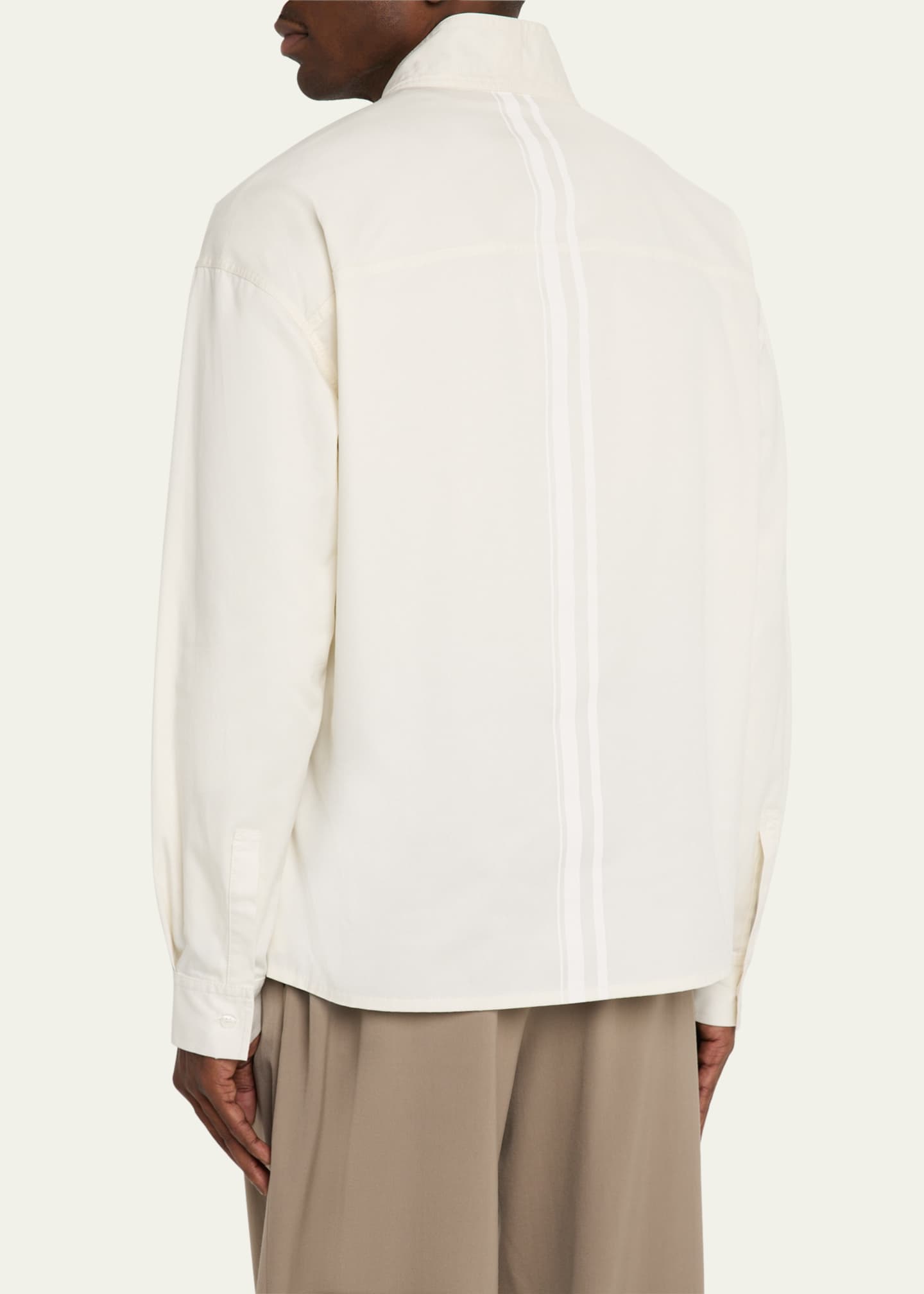 MORDECAI Men's Tonal Topstitch Kimono Shirt Image 3 of 5
