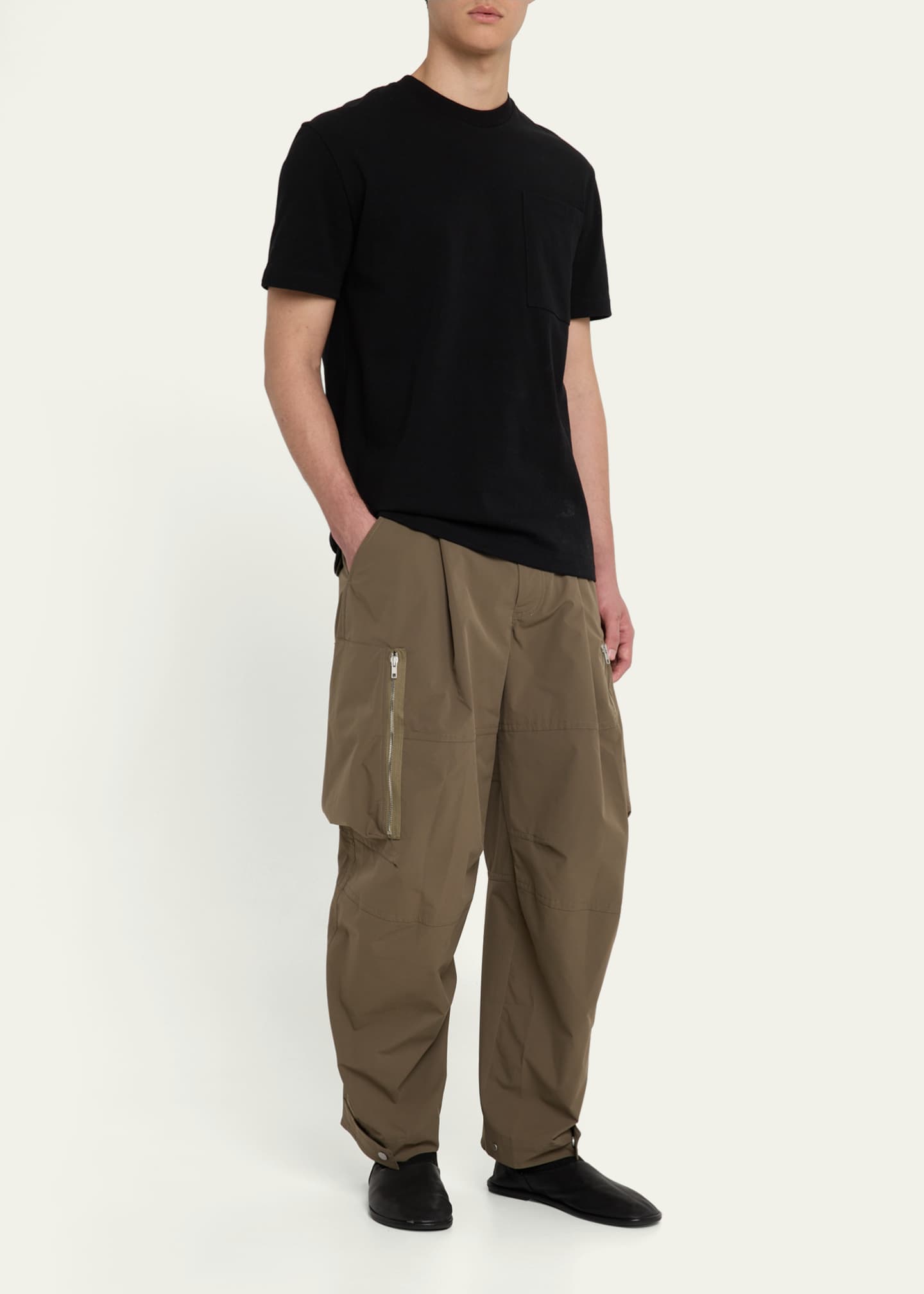 MORDECAI Men's Pleated Zip Cargo Pants Image 2 of 5