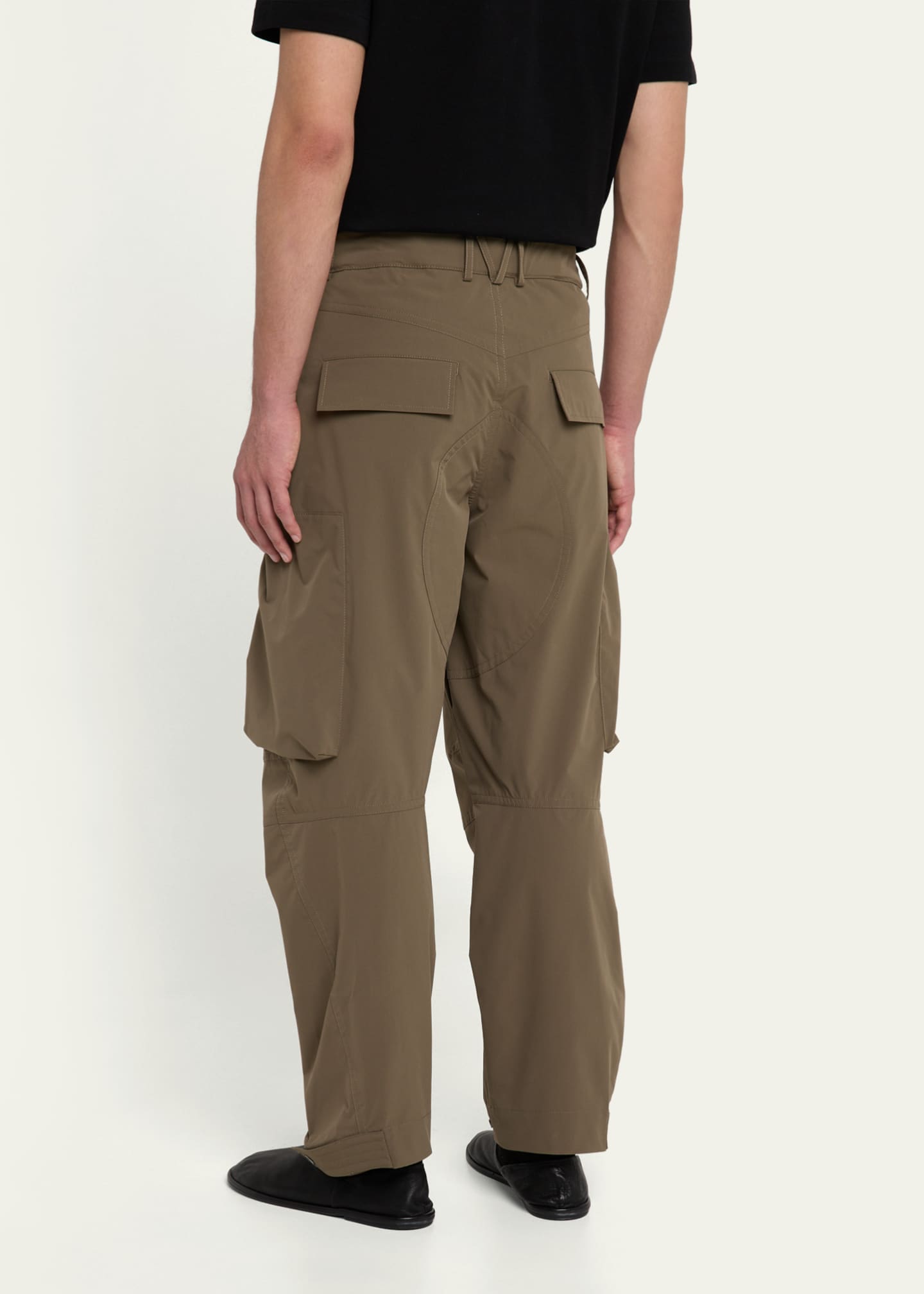 MORDECAI Men's Pleated Zip Cargo Pants Image 3 of 5