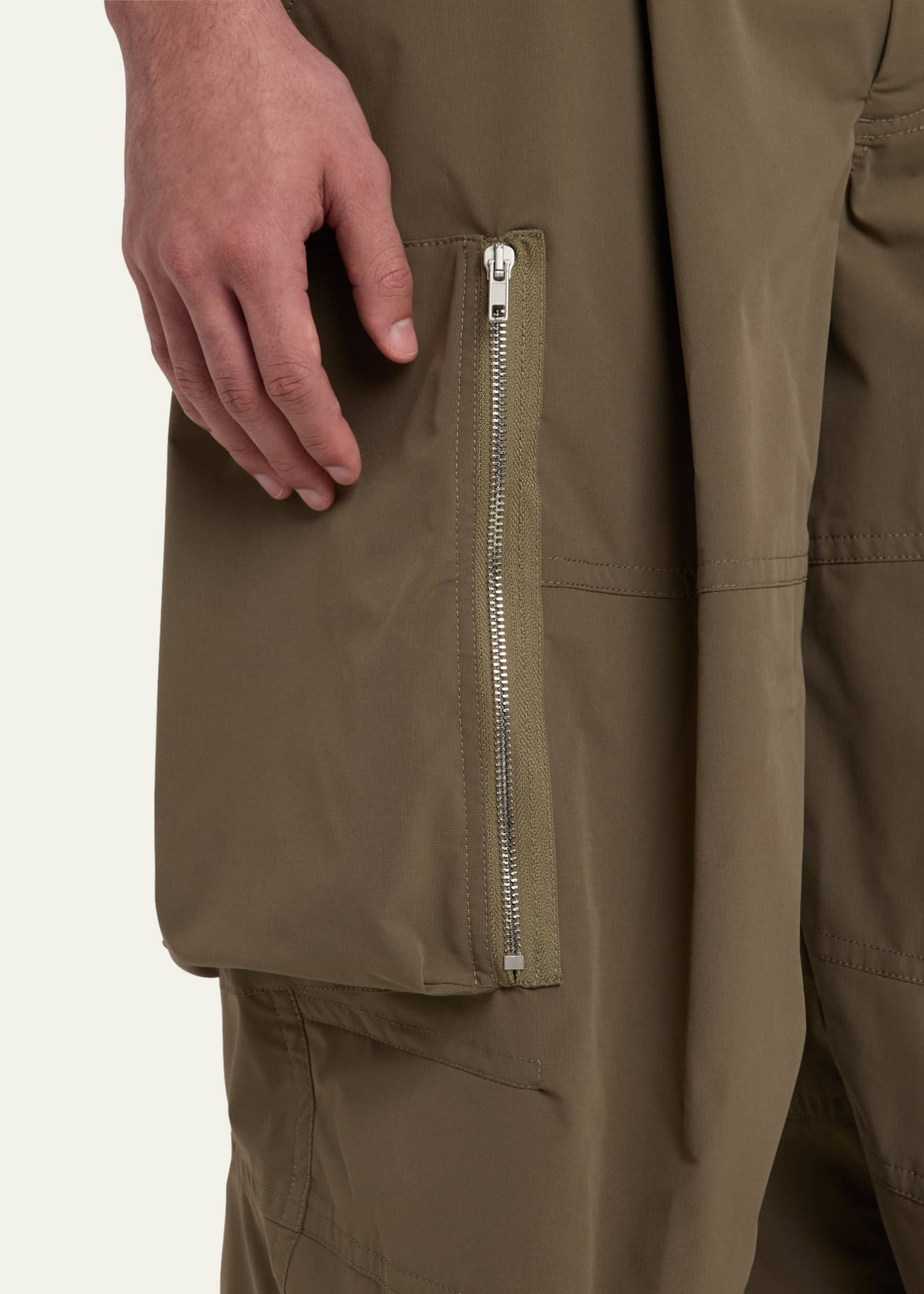 MORDECAI Men's Pleated Zip Cargo Pants Image 5 of 5