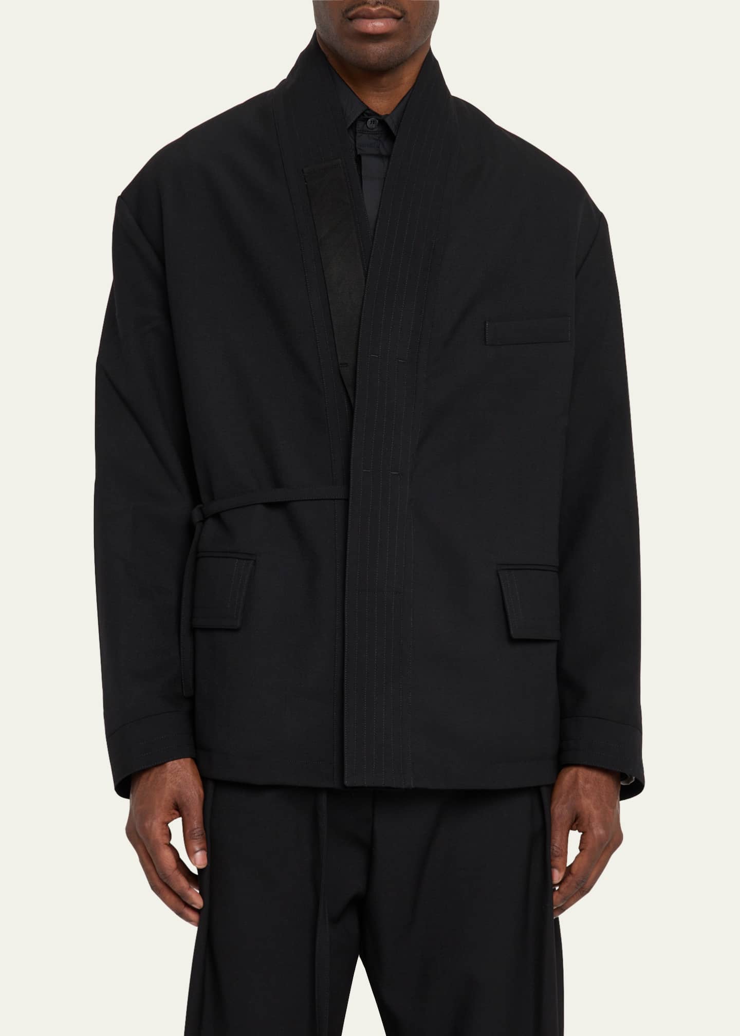 MORDECAI Men's Wool Kimono Blazer Image 4 of 5